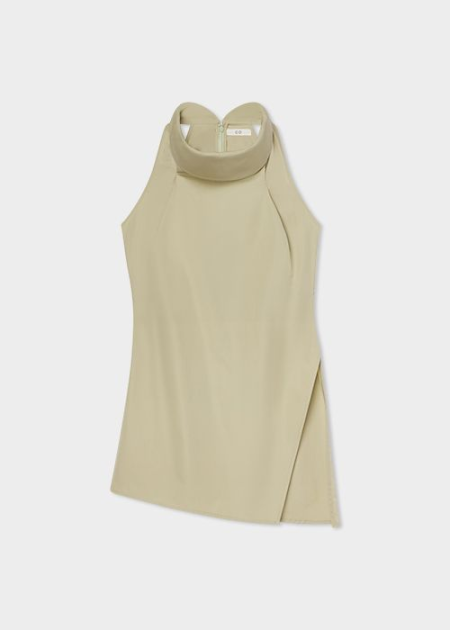 HIGH COWL NECK TOP