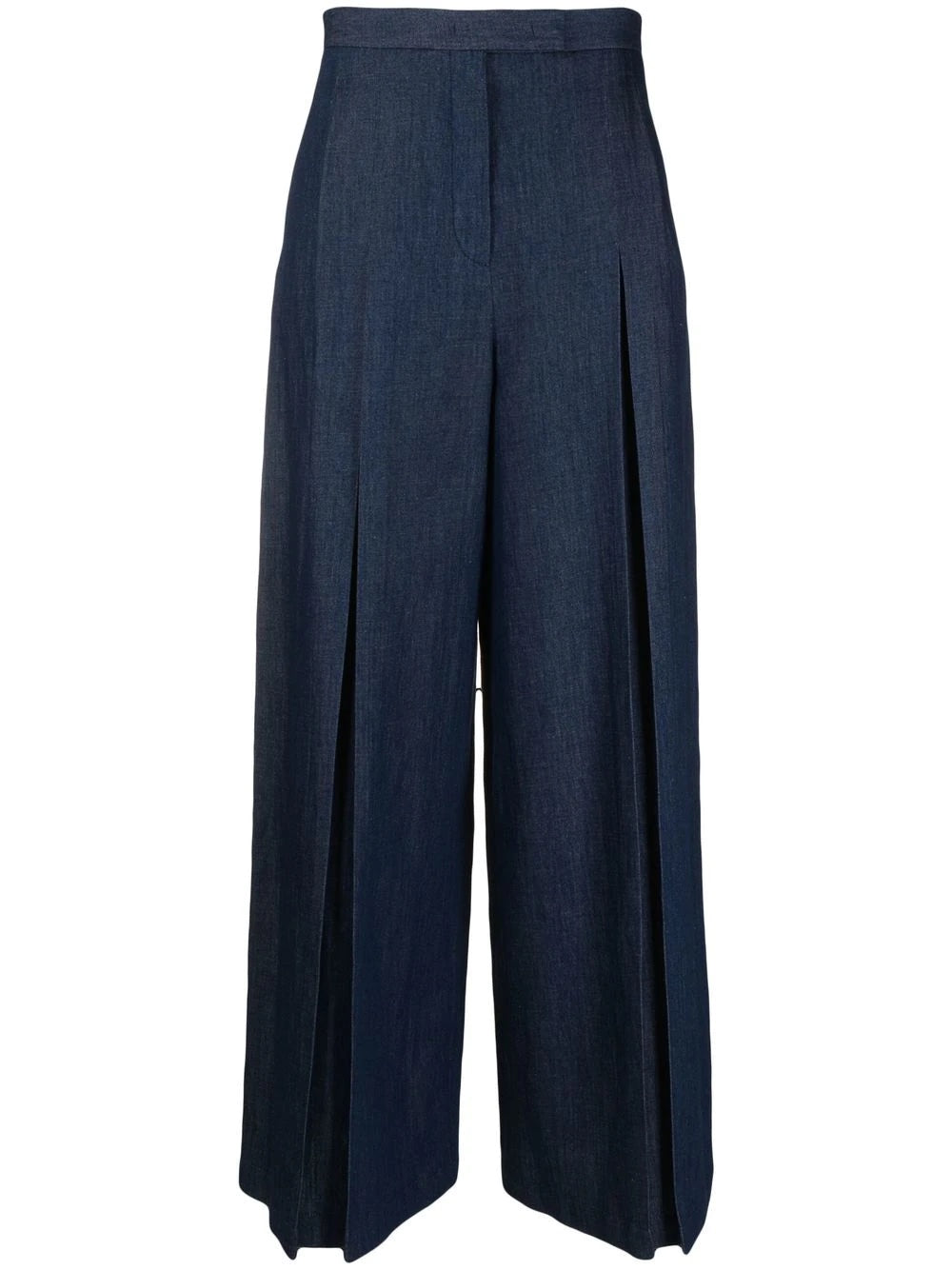 WIDE LEG PANTS, MID WAIST