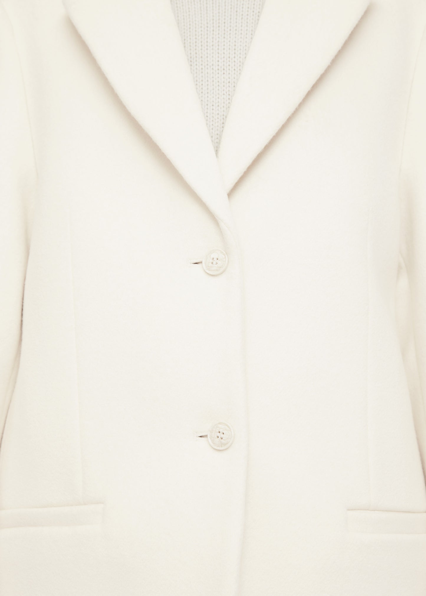 LONGLINE MELTON WOOL BLAZER