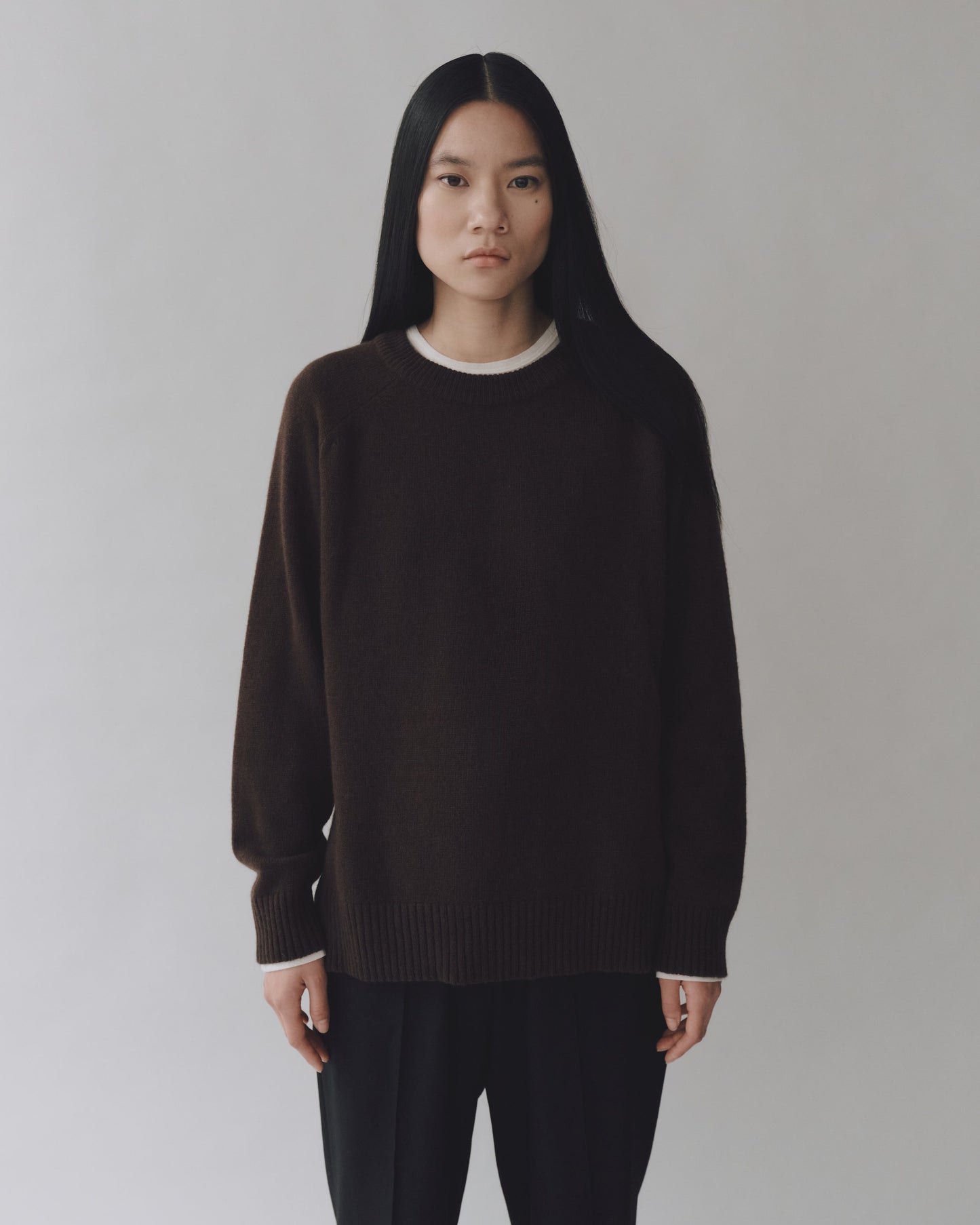 CHASHMERE BLEND CREWNECK KNIT