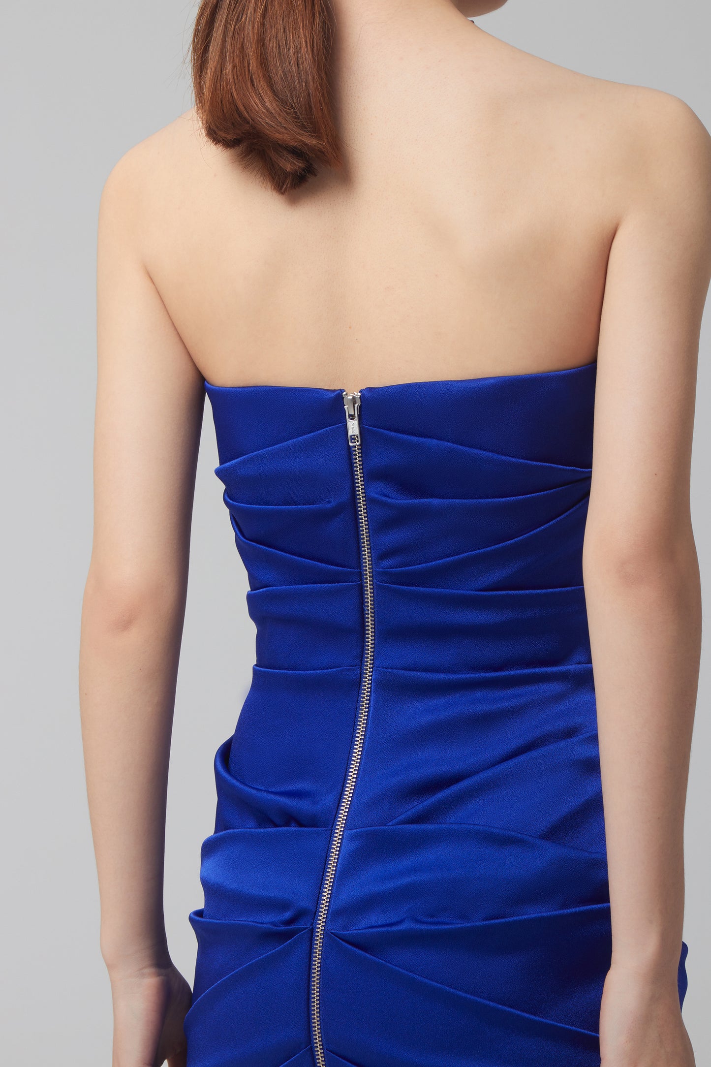 SUTTON- SATIN CREPE STRAPLESS