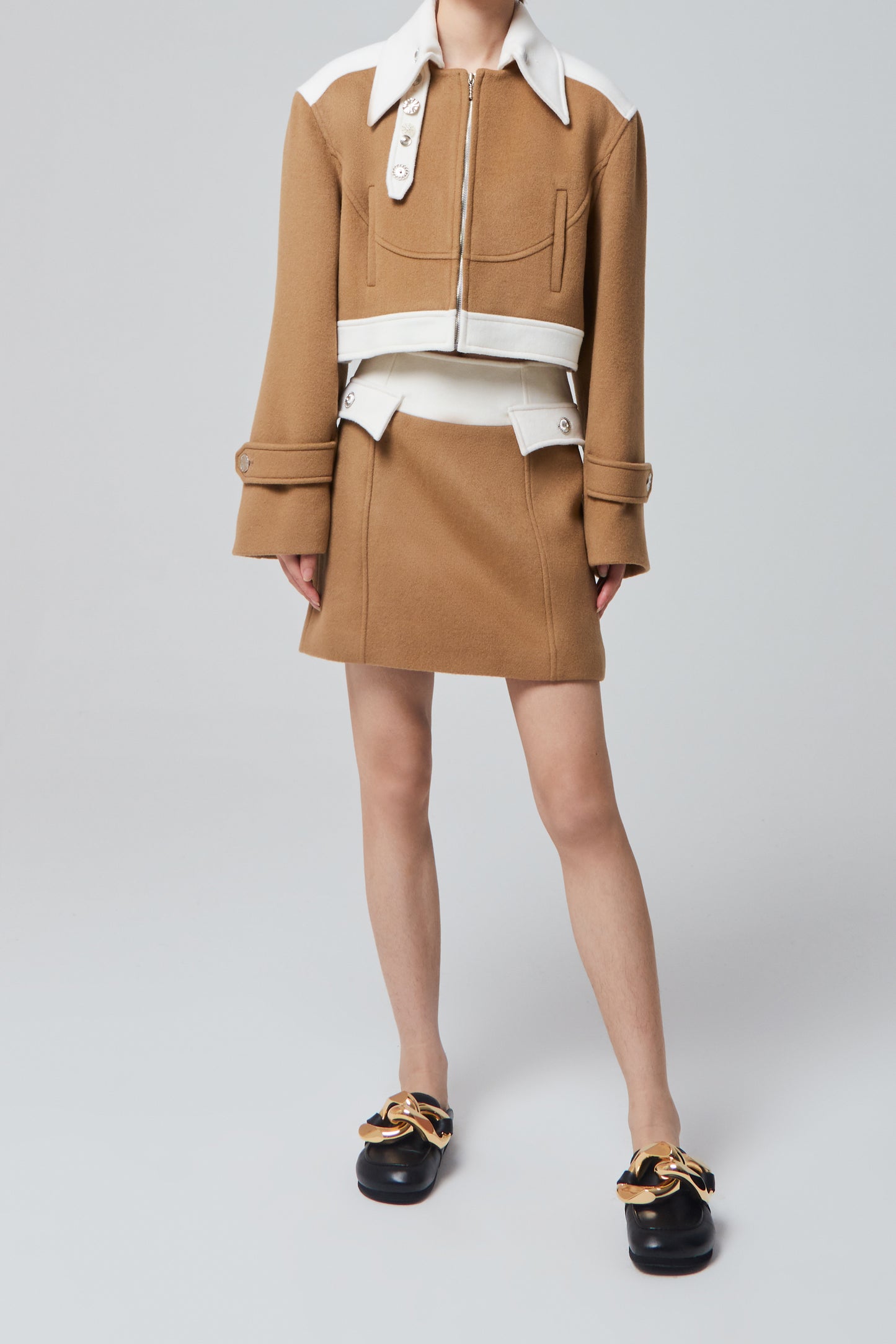 WOOL MINI SKIRT