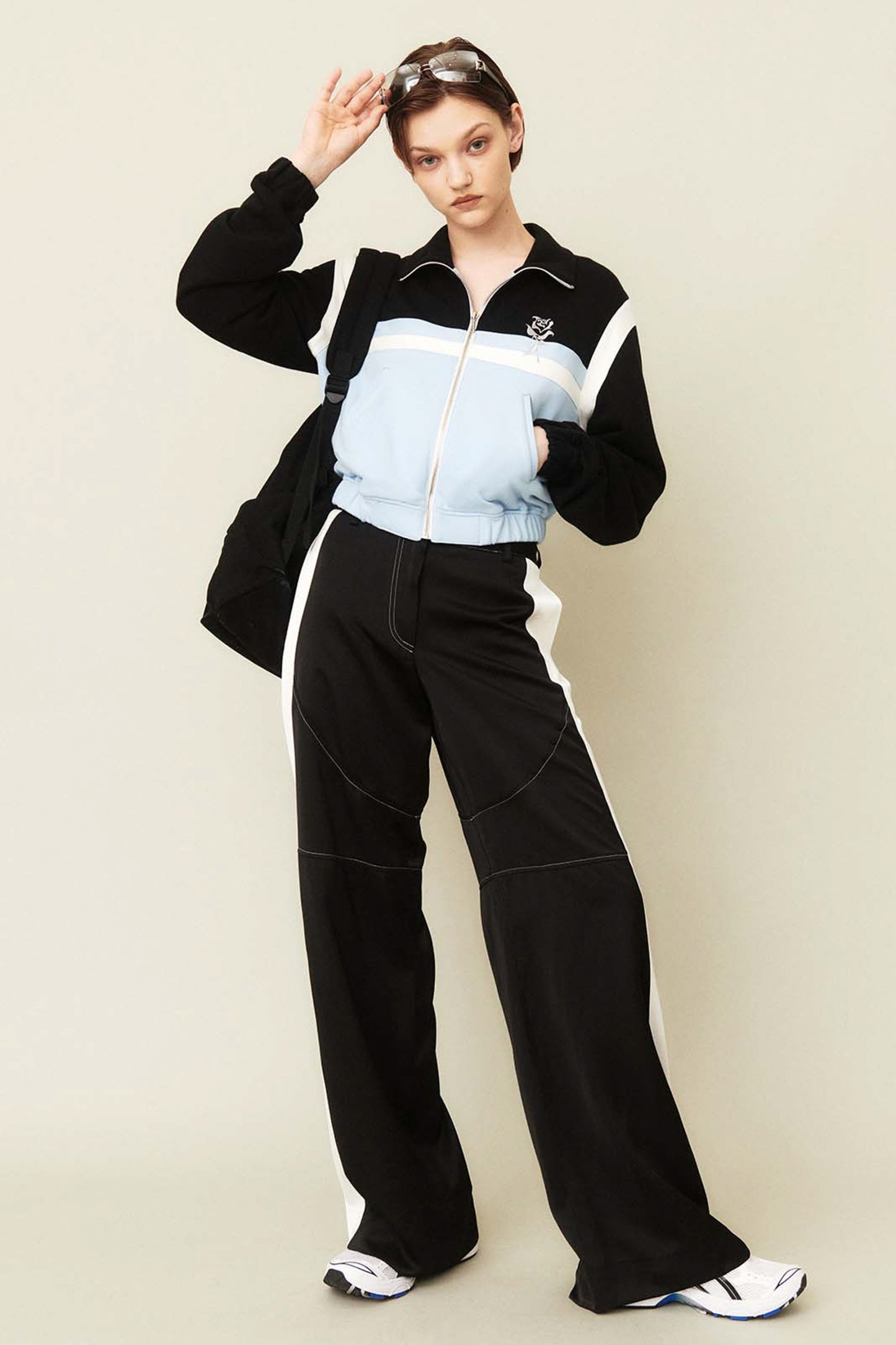 DIVIDE SATIN PANTS