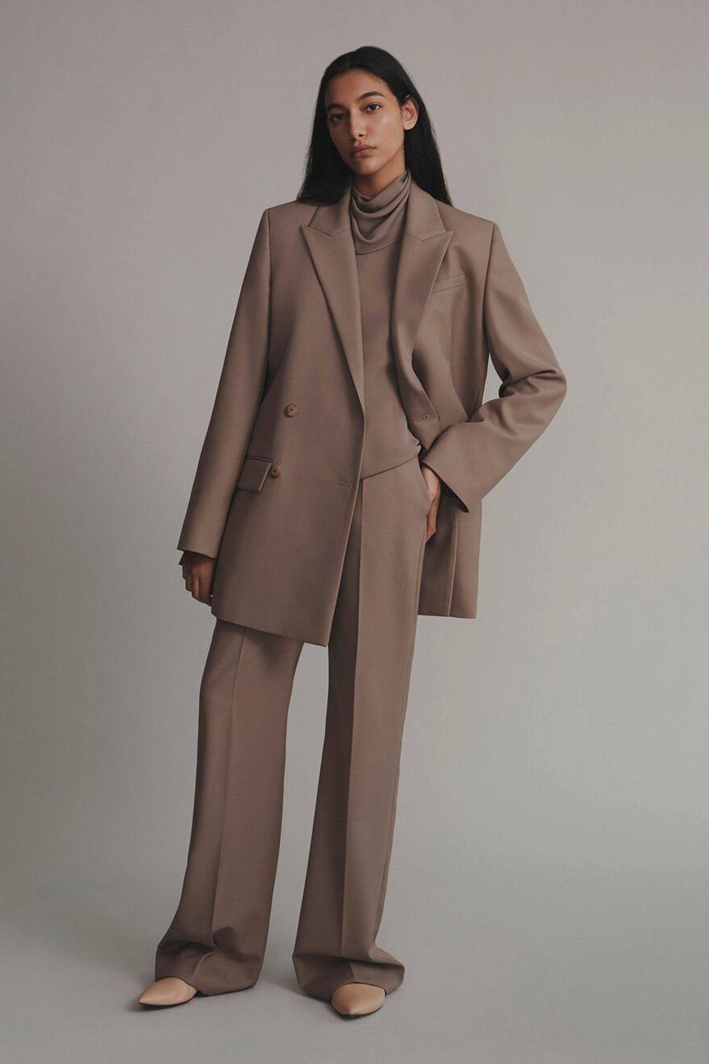 TRAVIS-PANT-SOFT WOOL GRANIT