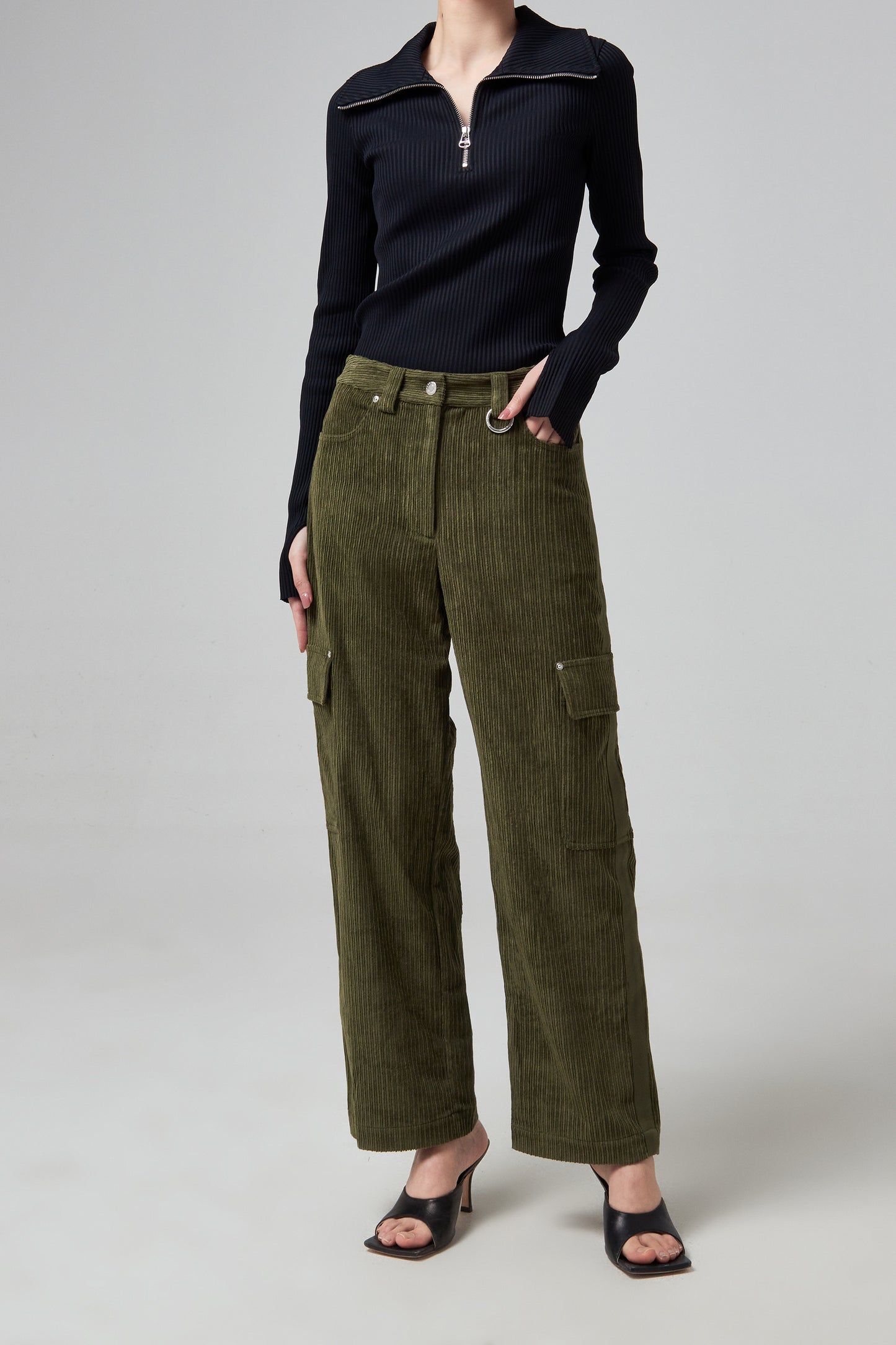CORD PANT.IRREGULAR