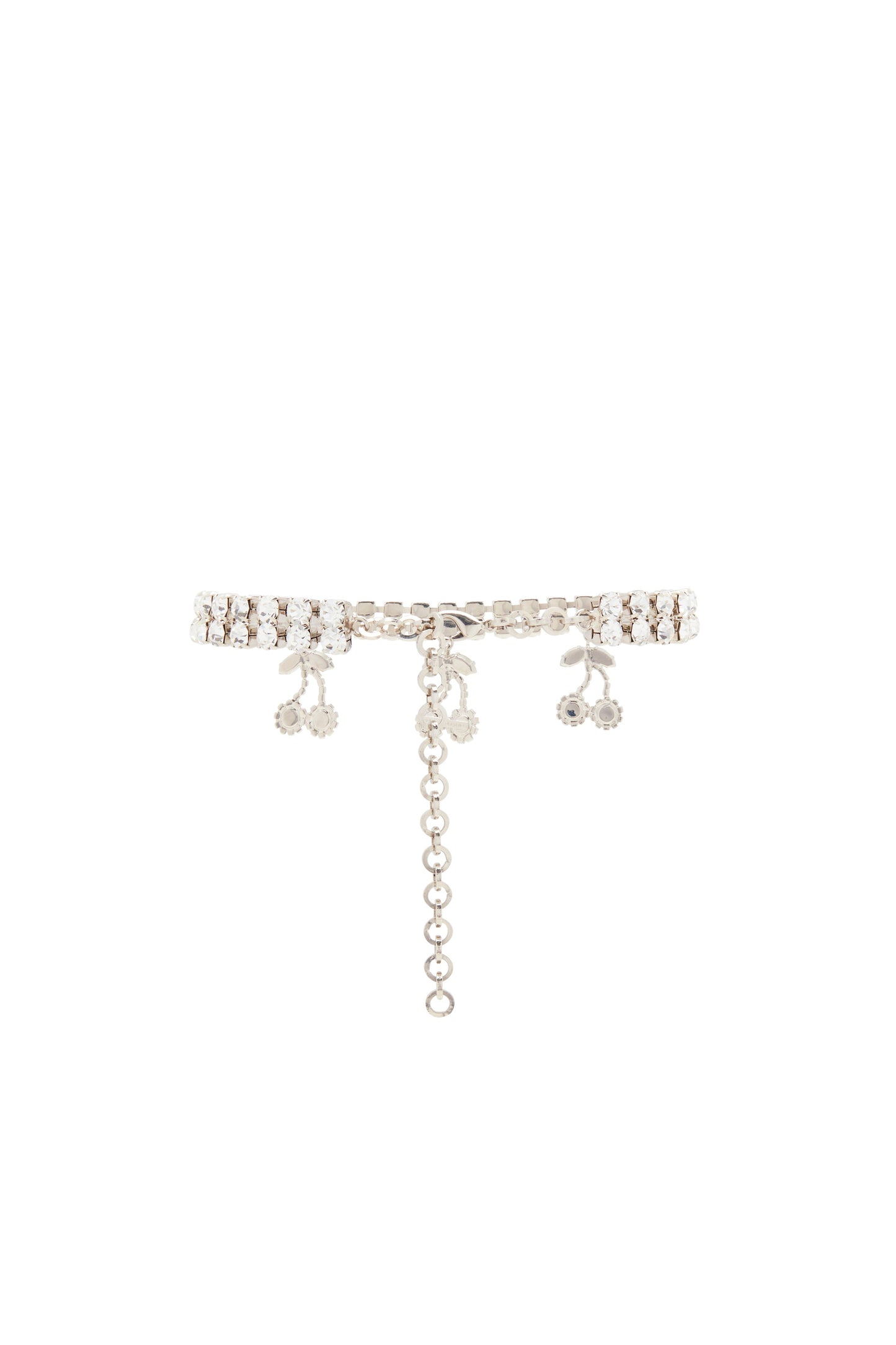 CRYSTAL CHOKER WITH CHERRIES PENDANT