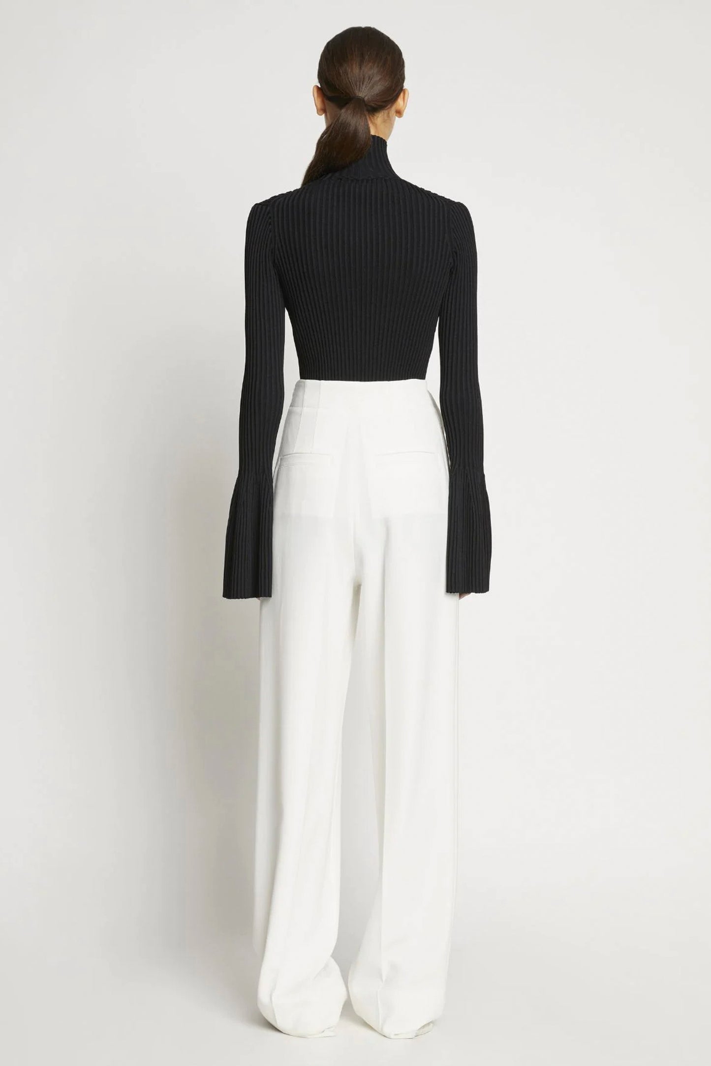 Viscose Rib Zip Sweater