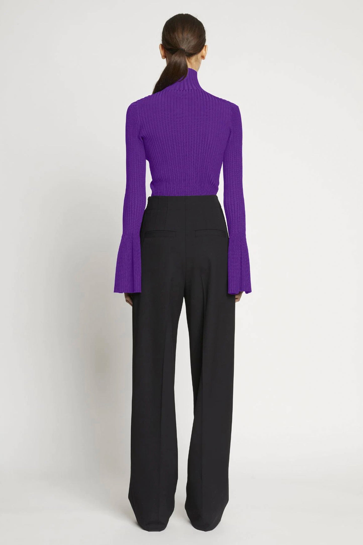 Viscose Rib Zip Sweater