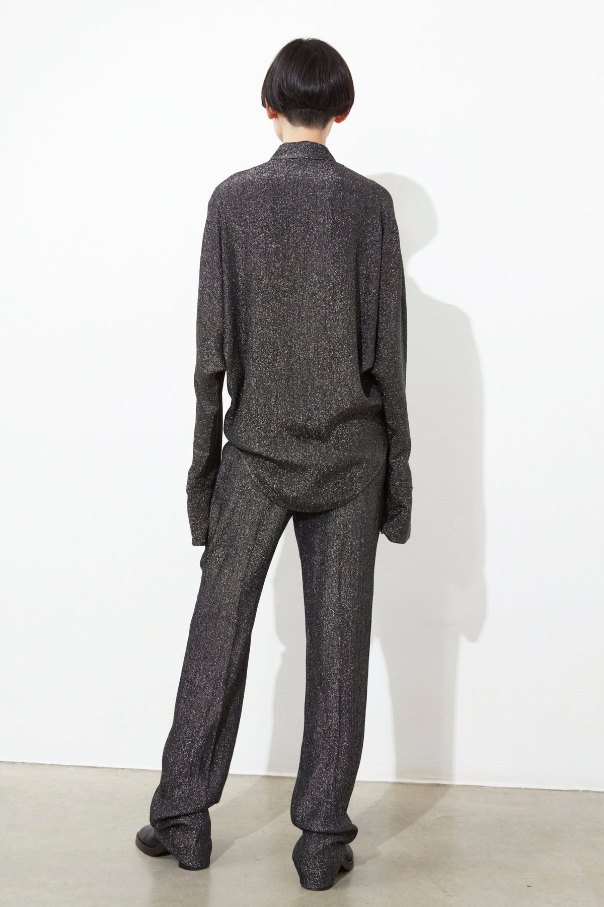 LOOSE FIT BLOUSE WITH SHIRT COLLAR