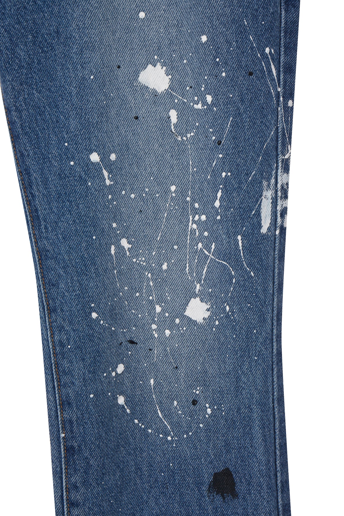 PAINT DROP SIDE BUTTON SKINNY JEANS