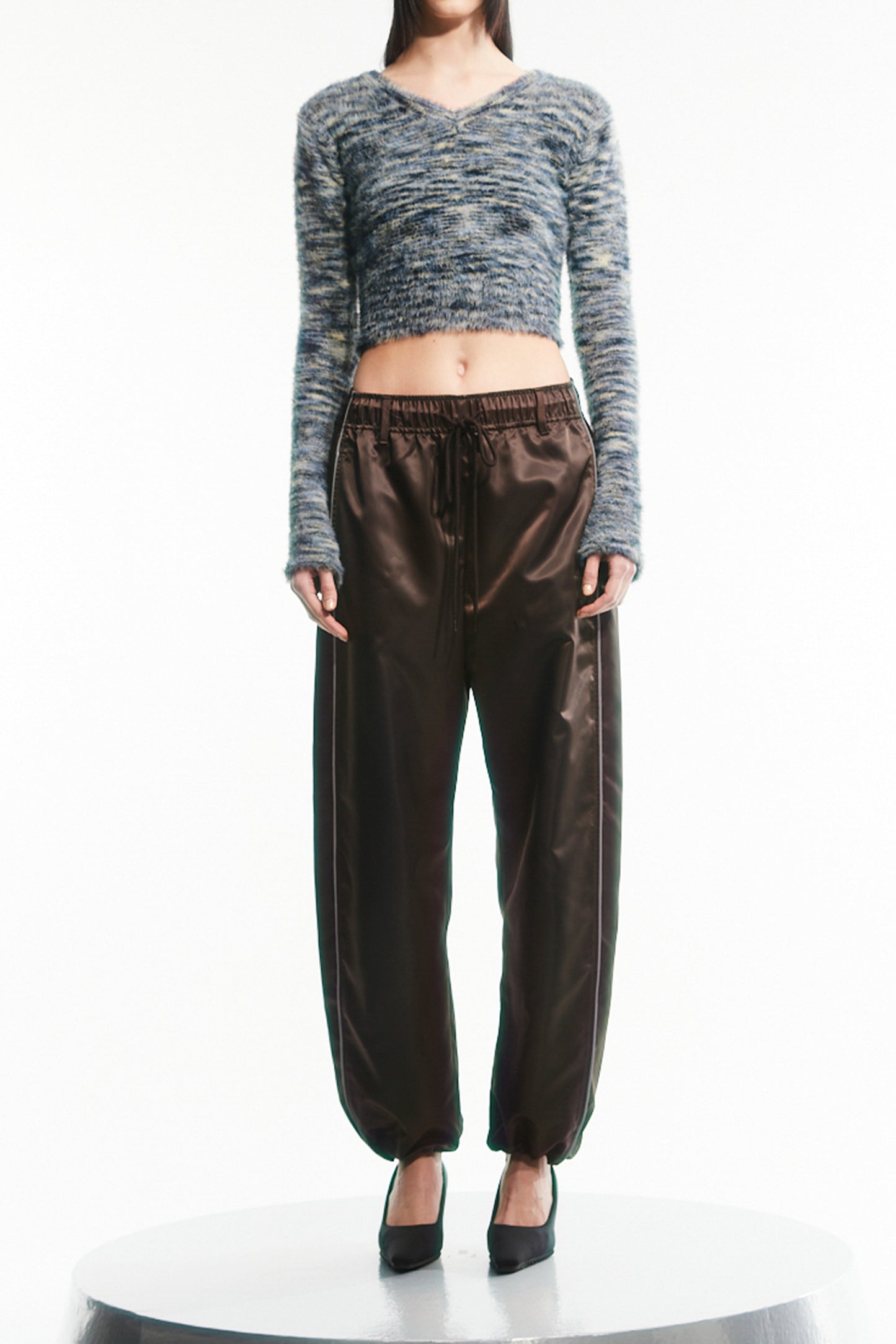 LINED ROUNDING TRACK PANTS