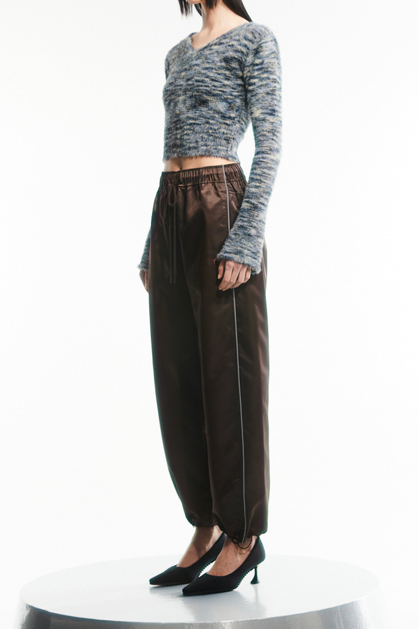 LINED ROUNDING TRACK PANTS