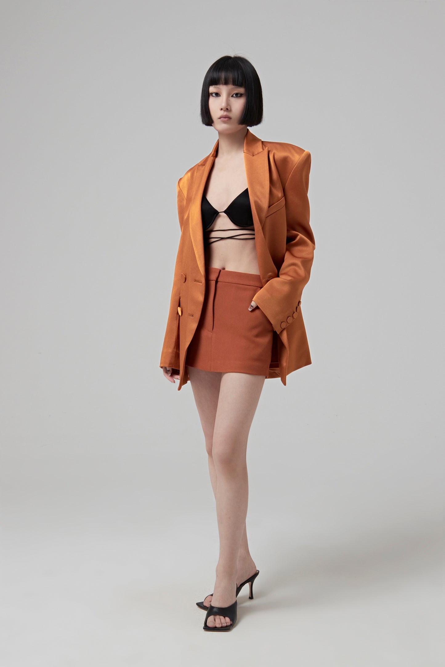 WELLS - SATIN CREPE BOYFRIEND