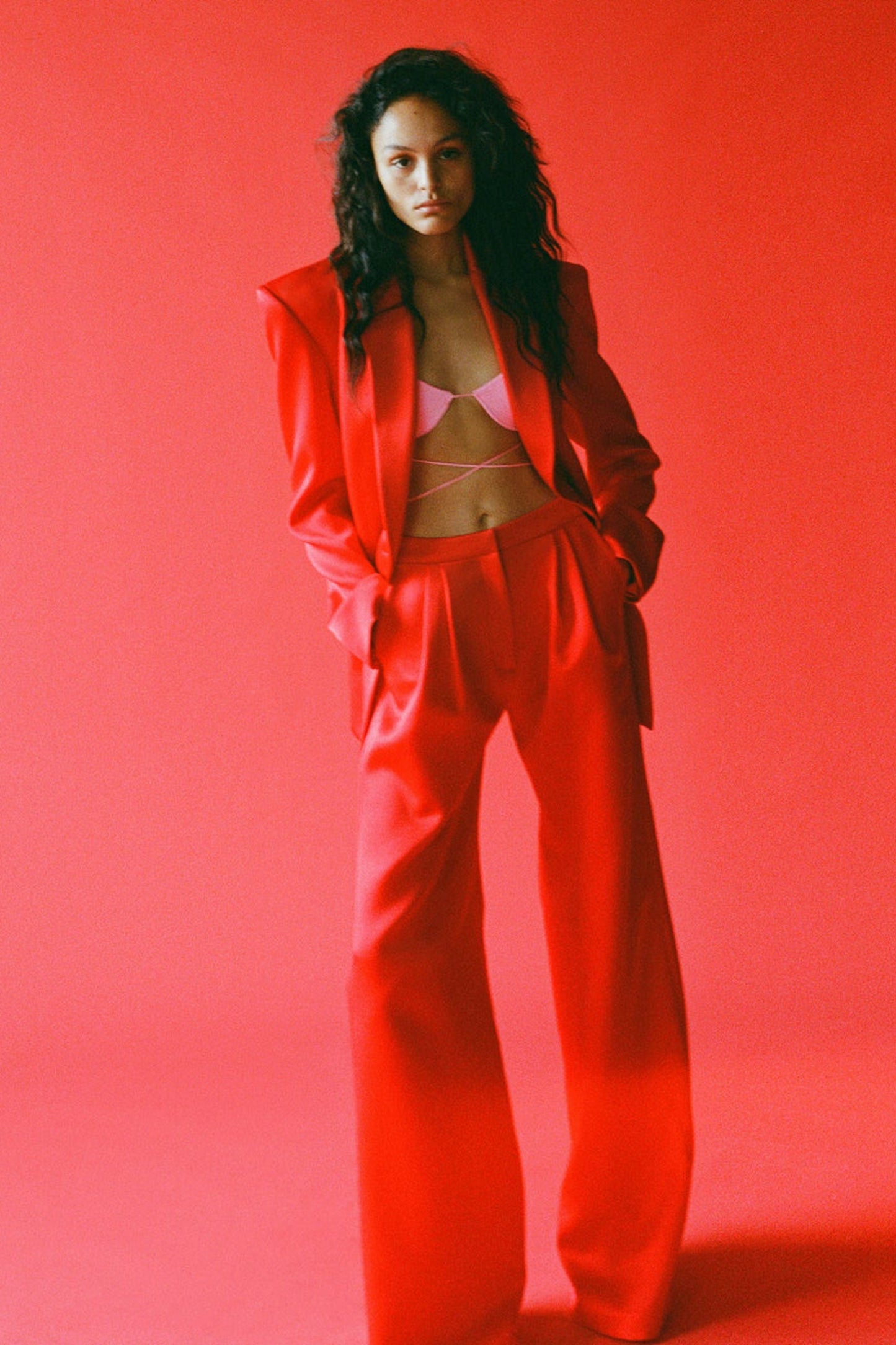 WELLS - SATIN CREPE BOYFRIEND