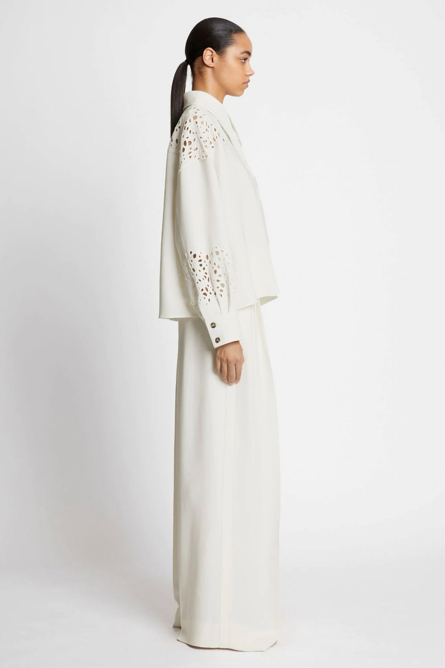 BROIDERIE ANGLAISE SHIRT