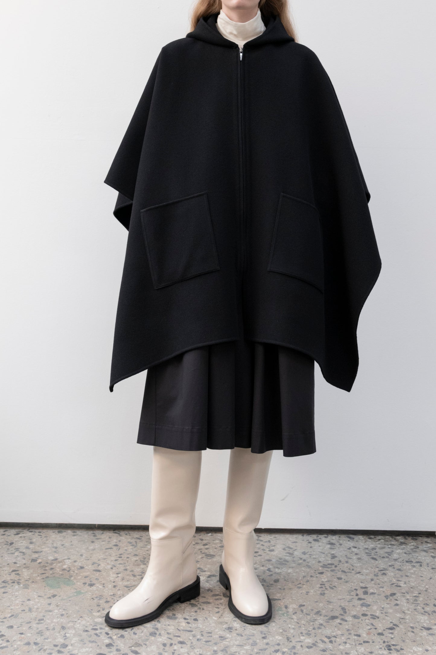 HOOD CAPE COAT
