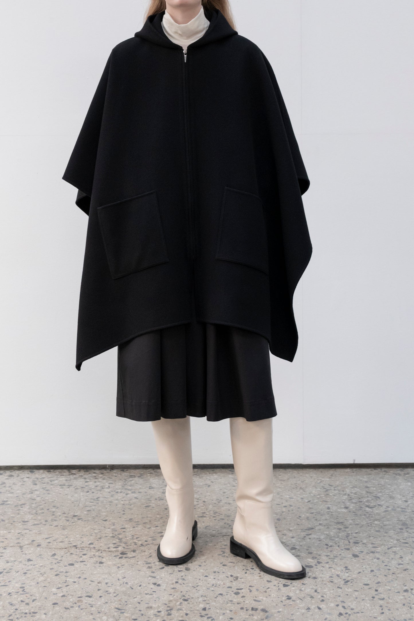 HOOD CAPE COAT