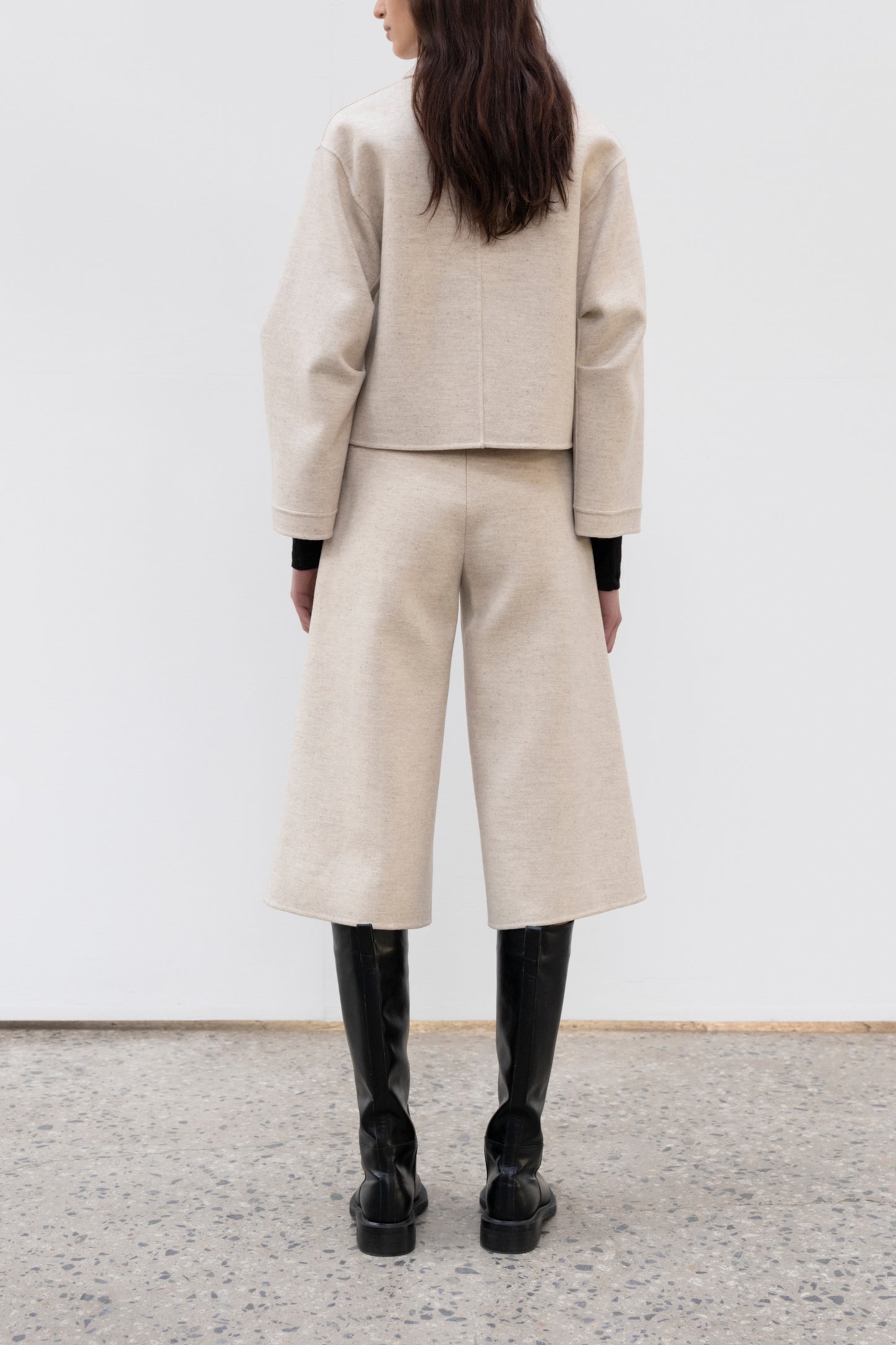 DOUBLE FACE CROP JACKET
