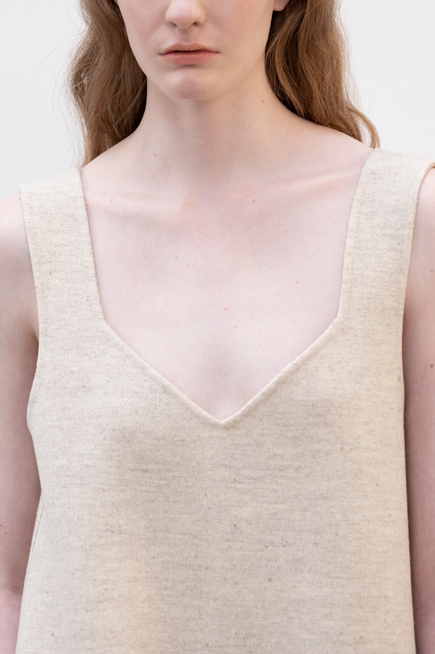 DOUBLE FACE MIDI DRESS