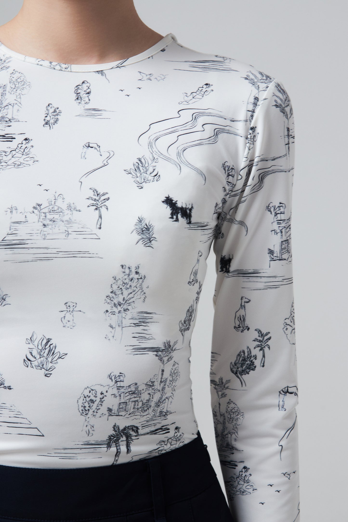 DRAWING JERSEY TOP