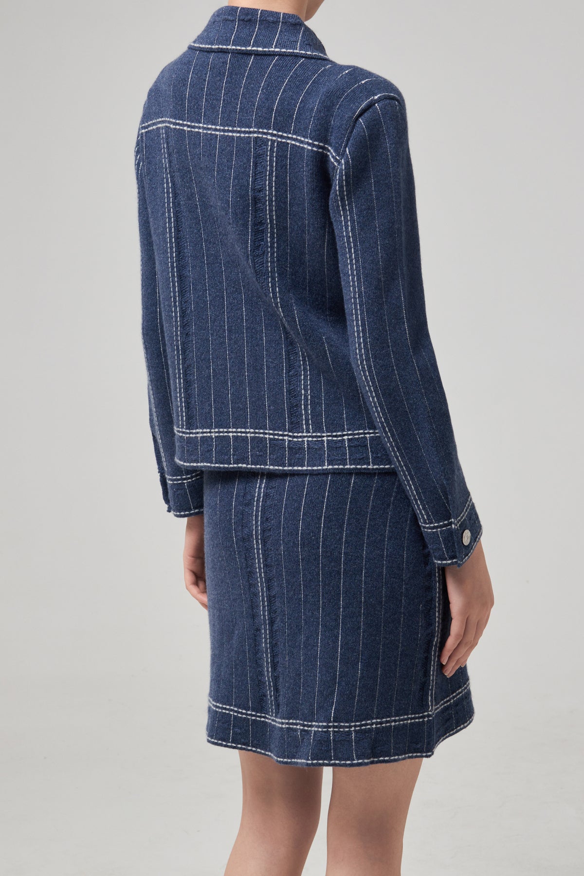 PRINSTRIPES DENIM SKIRT