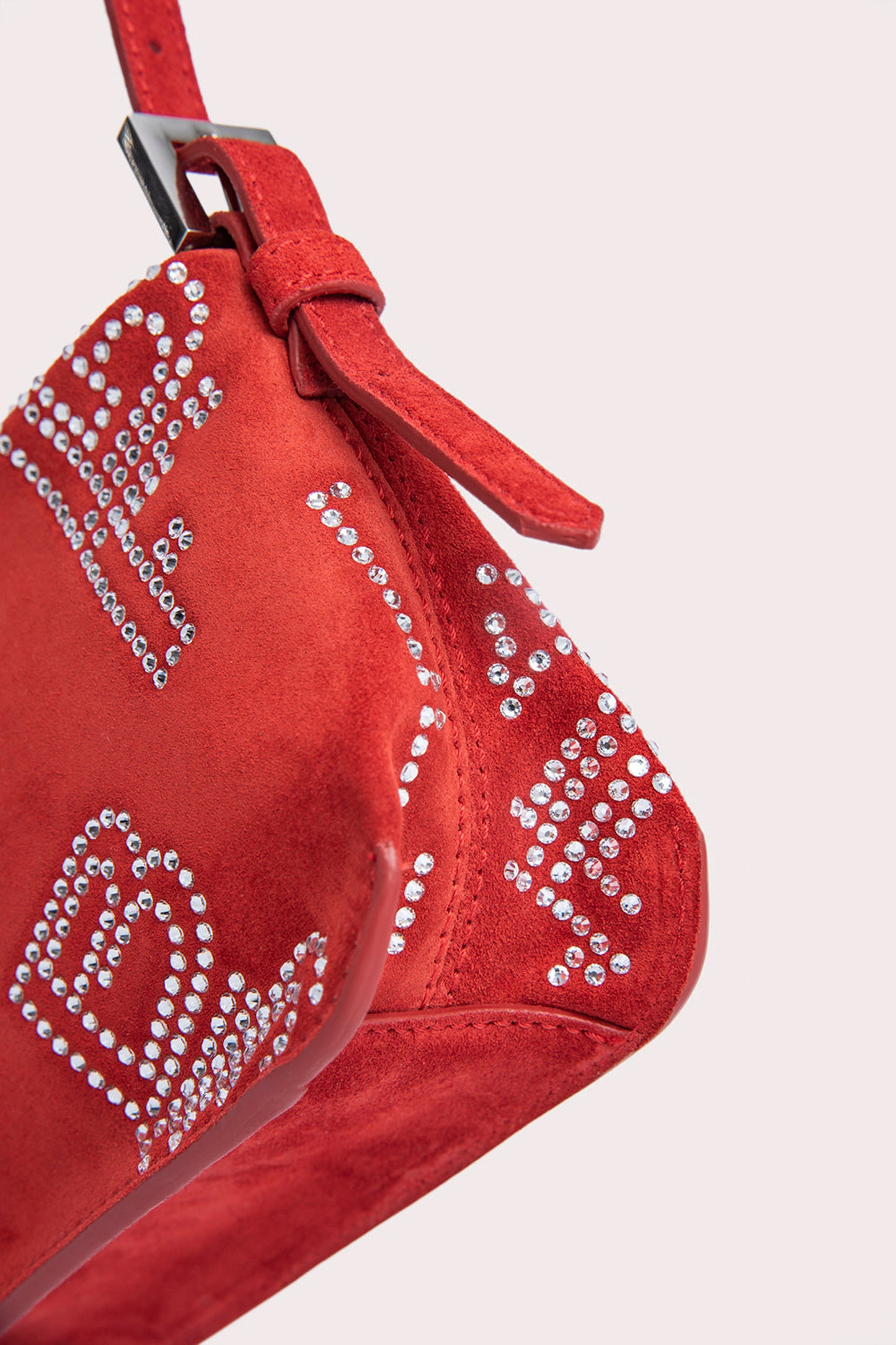 DULCE POMODORO SUEDE AND CRYSTALS