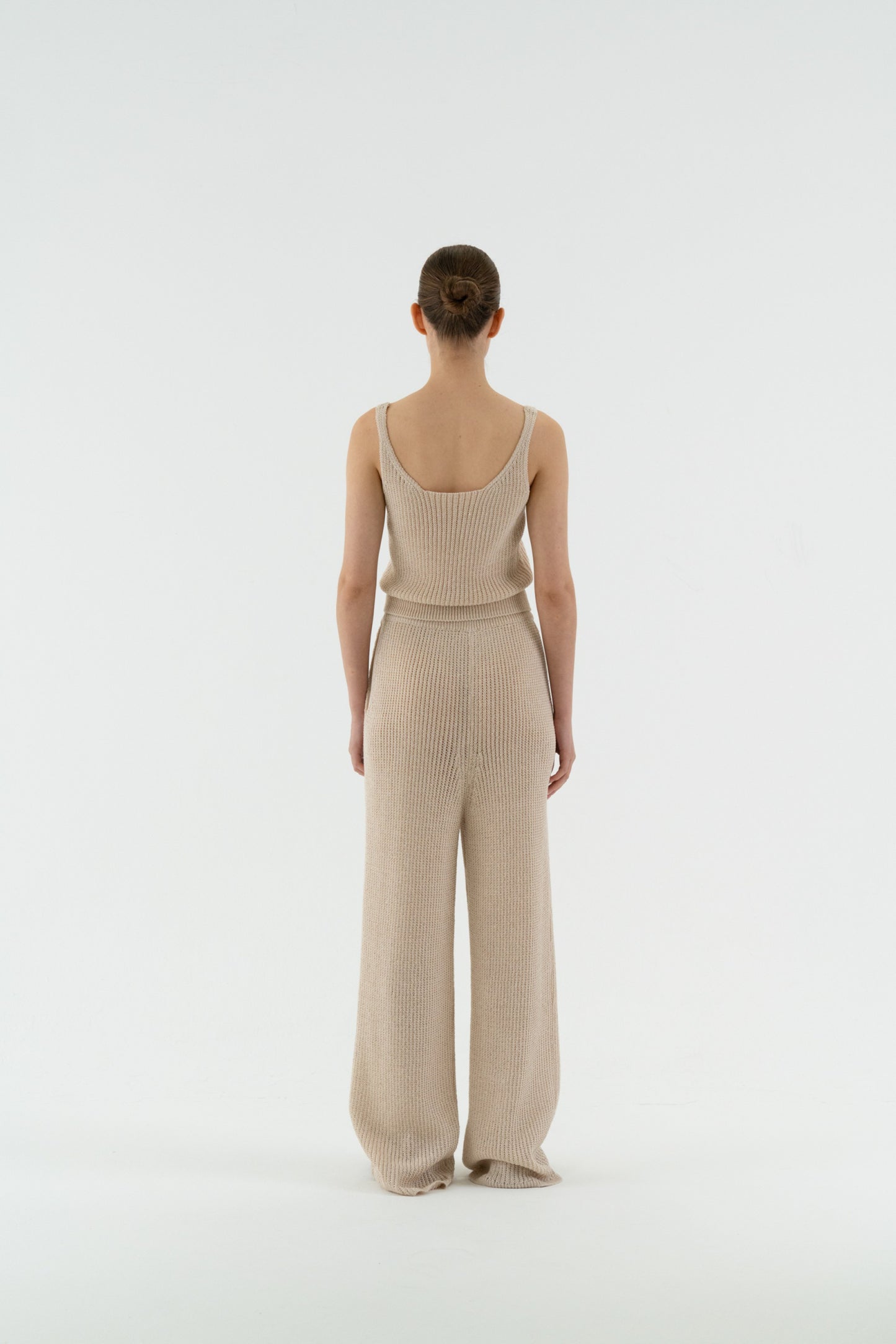 LINEN KNIT PANTS