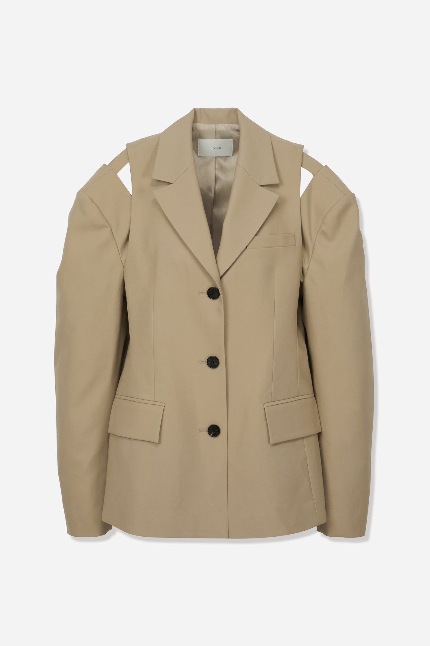 SLIT SHOULDER WOOL JACKET
