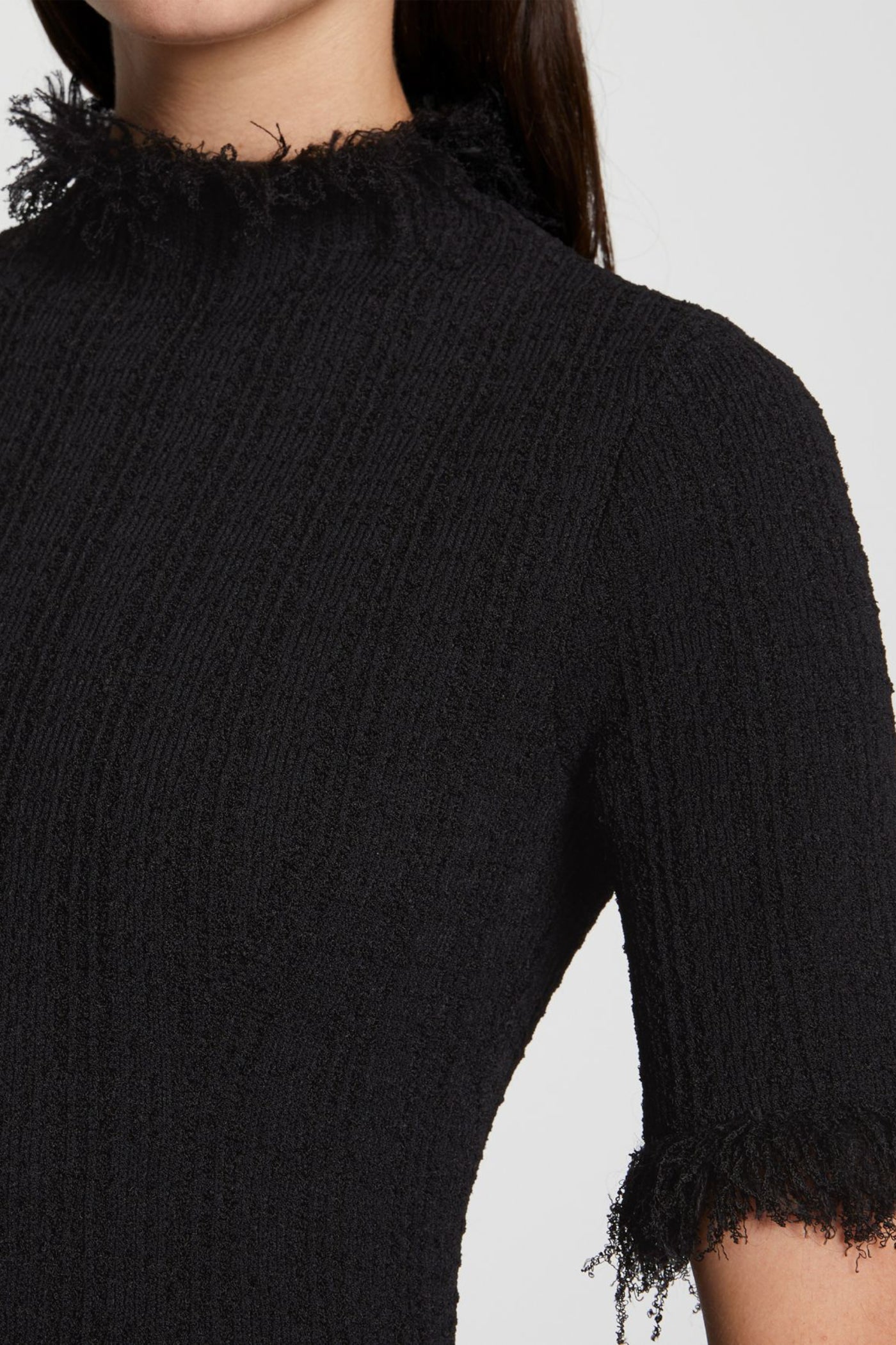 VISCOSE JACQUARD KNIT DRESS