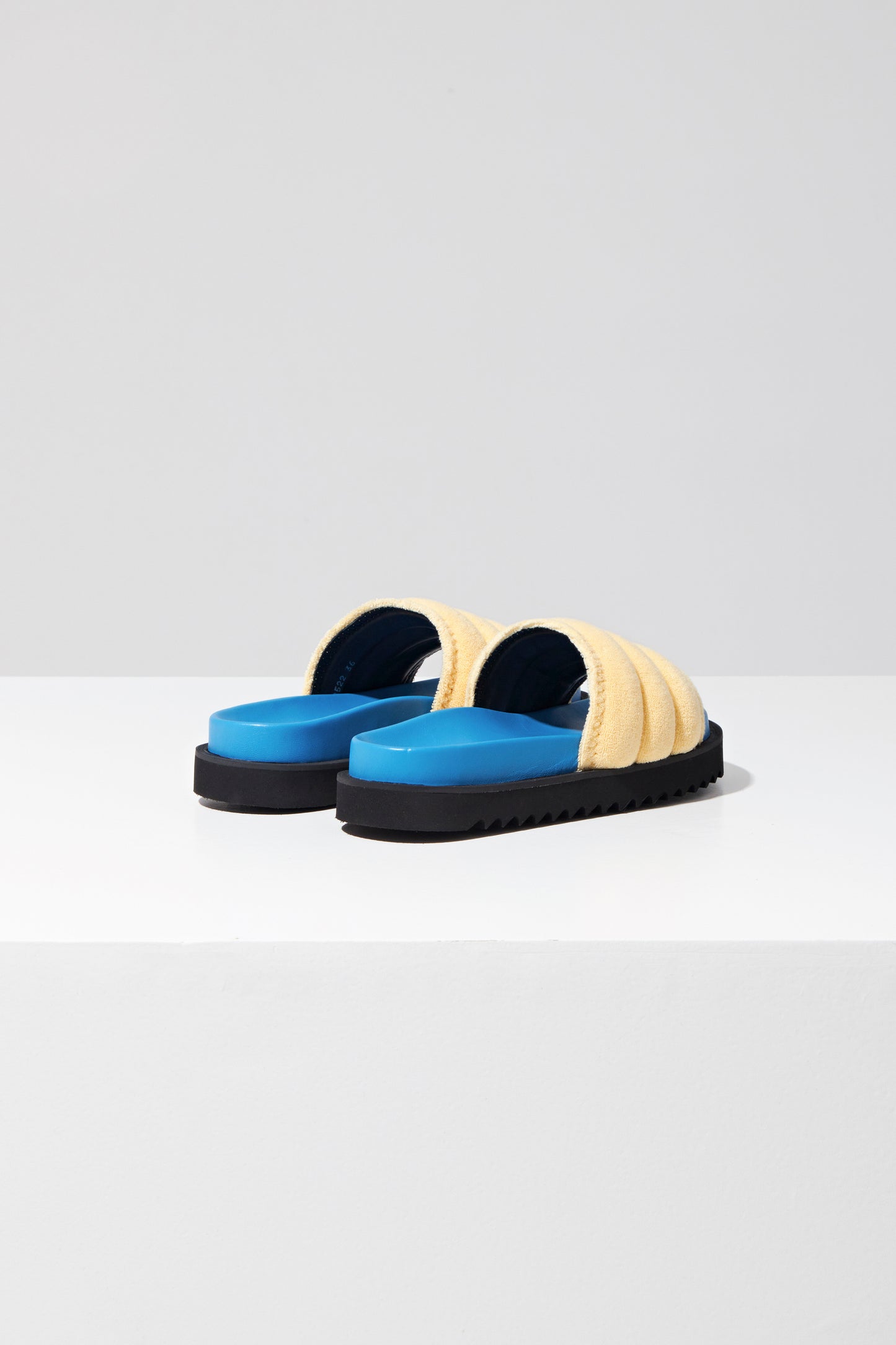 POOL SLIDES IN SPONGE FABRIC