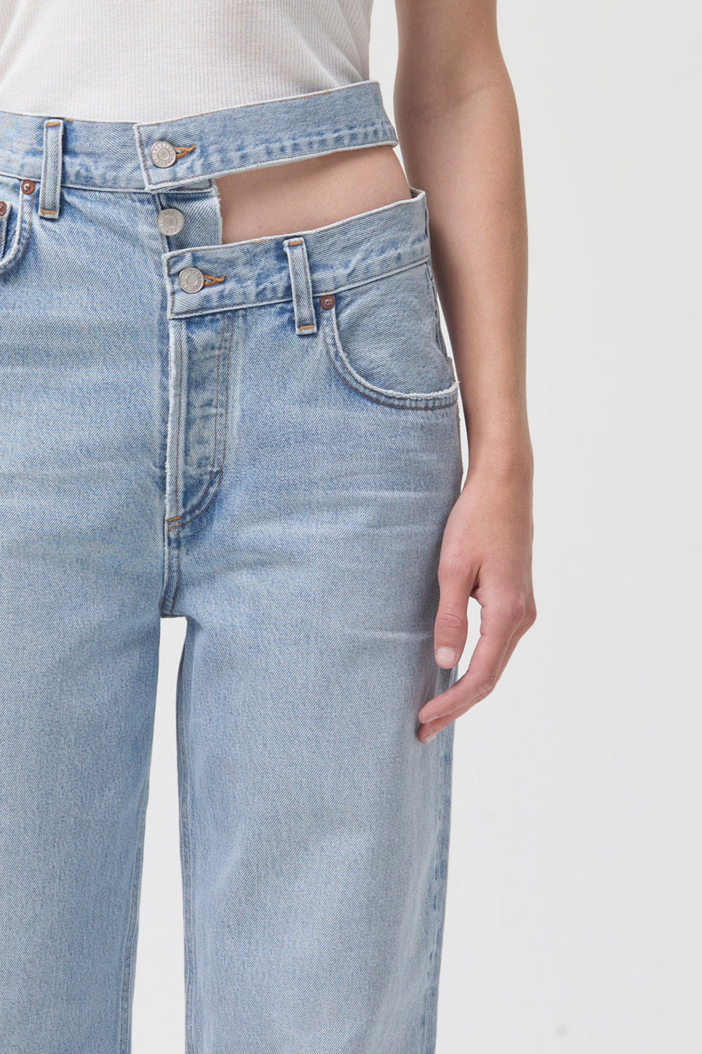 BROKEN WAISTBAND JEAN IN SIDELINE (ORGANIC COTTON)