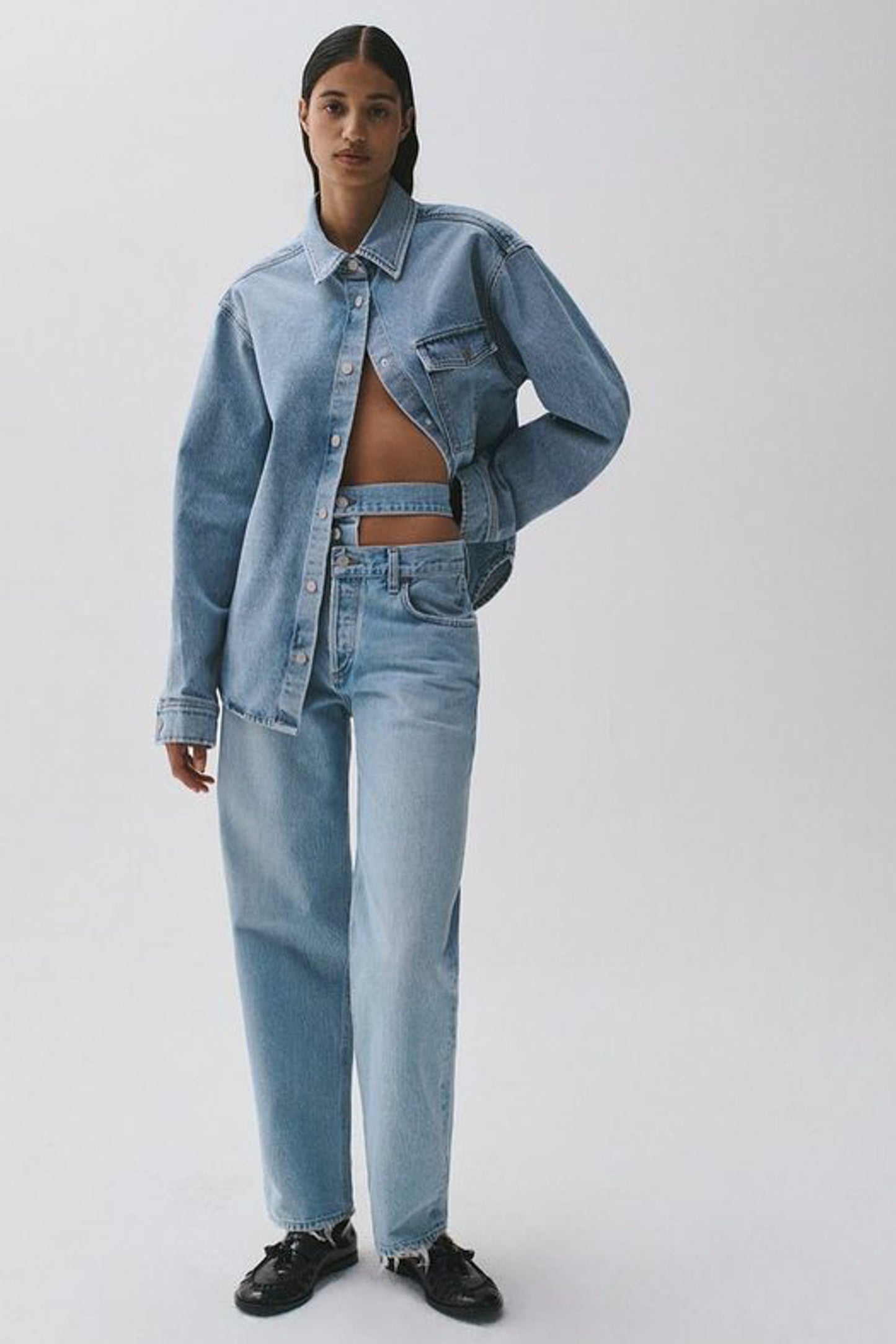BROKEN WAISTBAND JEAN IN SIDELINE (ORGANIC COTTON)