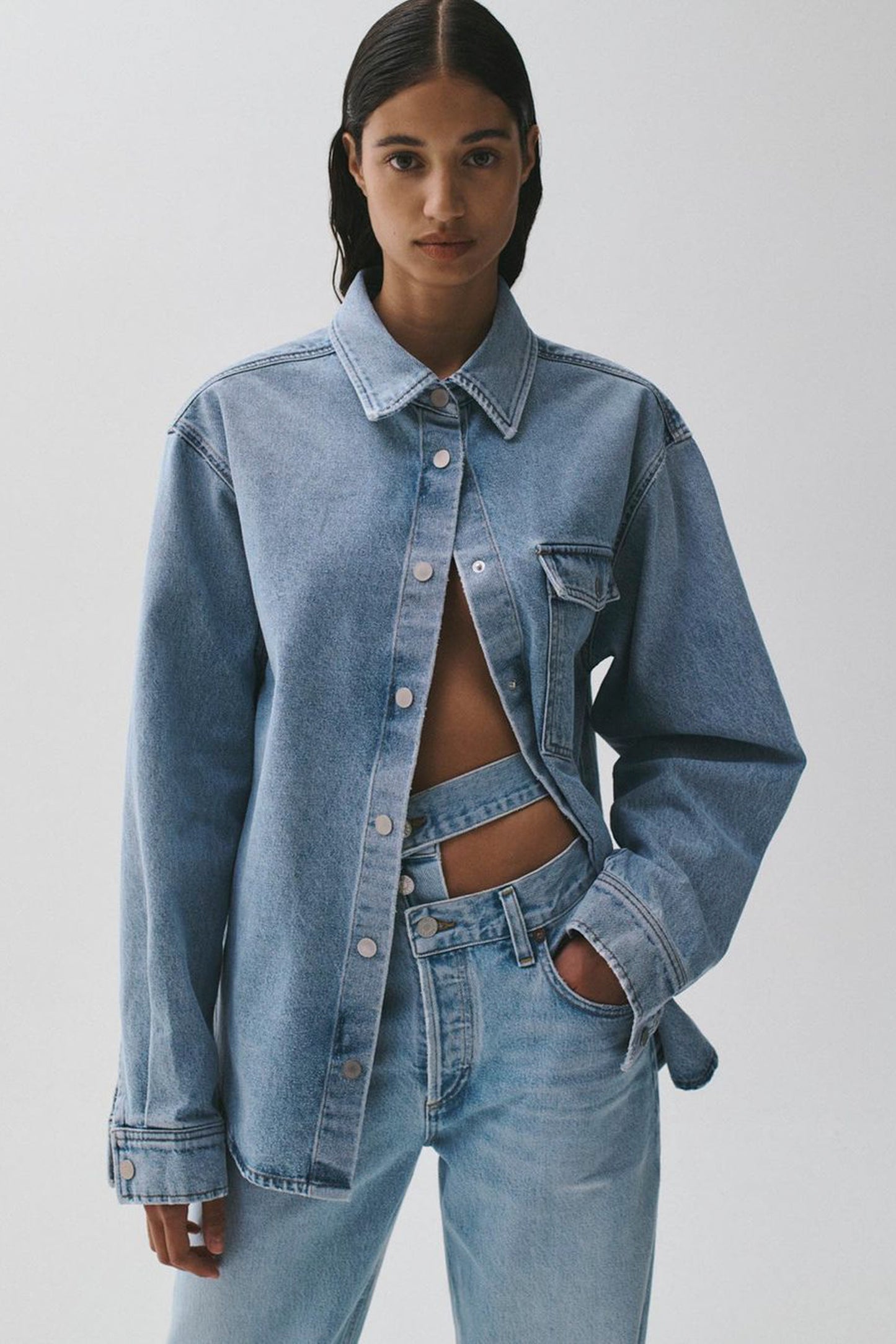 BROKEN WAISTBAND JEAN IN SIDELINE (ORGANIC COTTON)