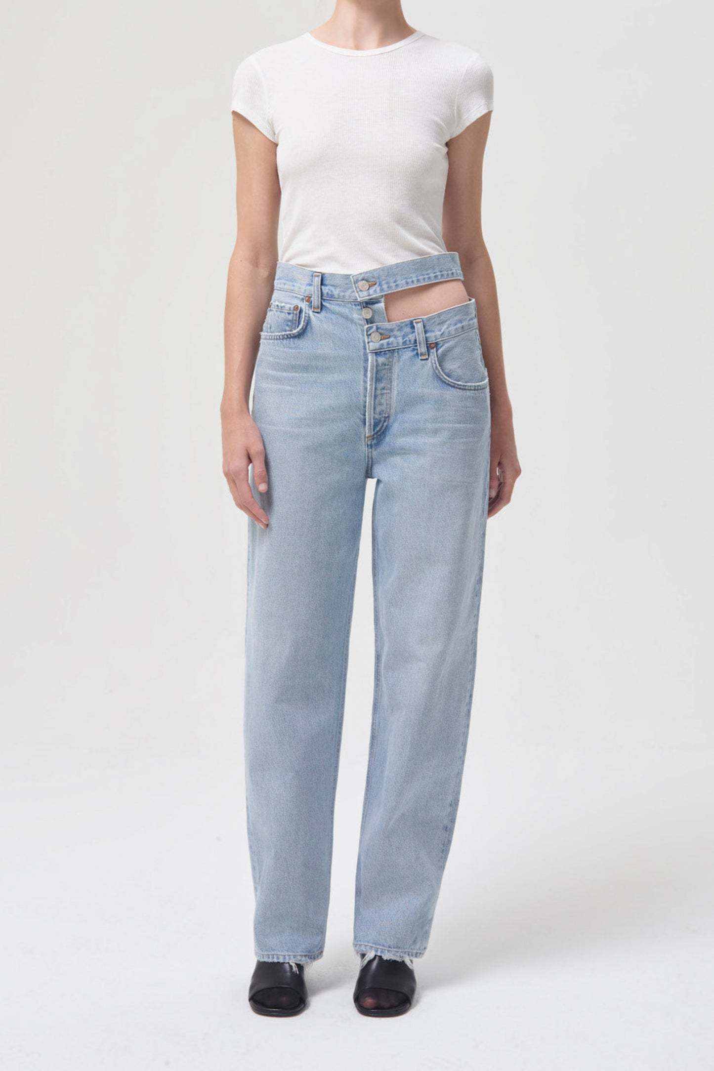 BROKEN WAISTBAND JEAN IN SIDELINE (ORGANIC COTTON)