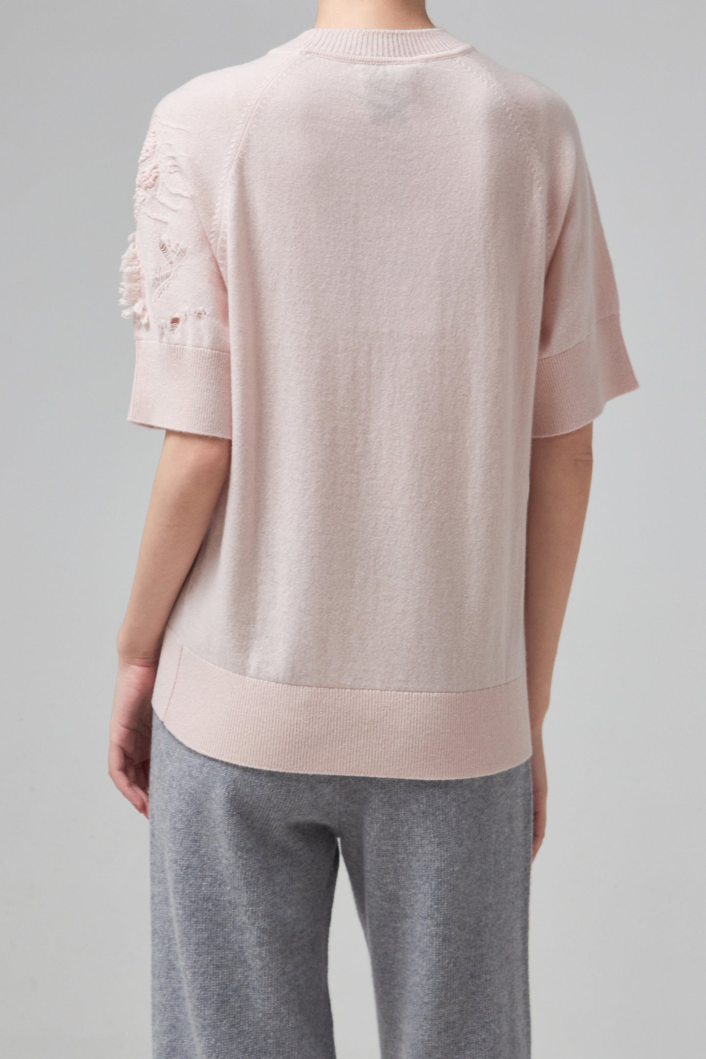 KNITTED PURE TEE SHIRTS