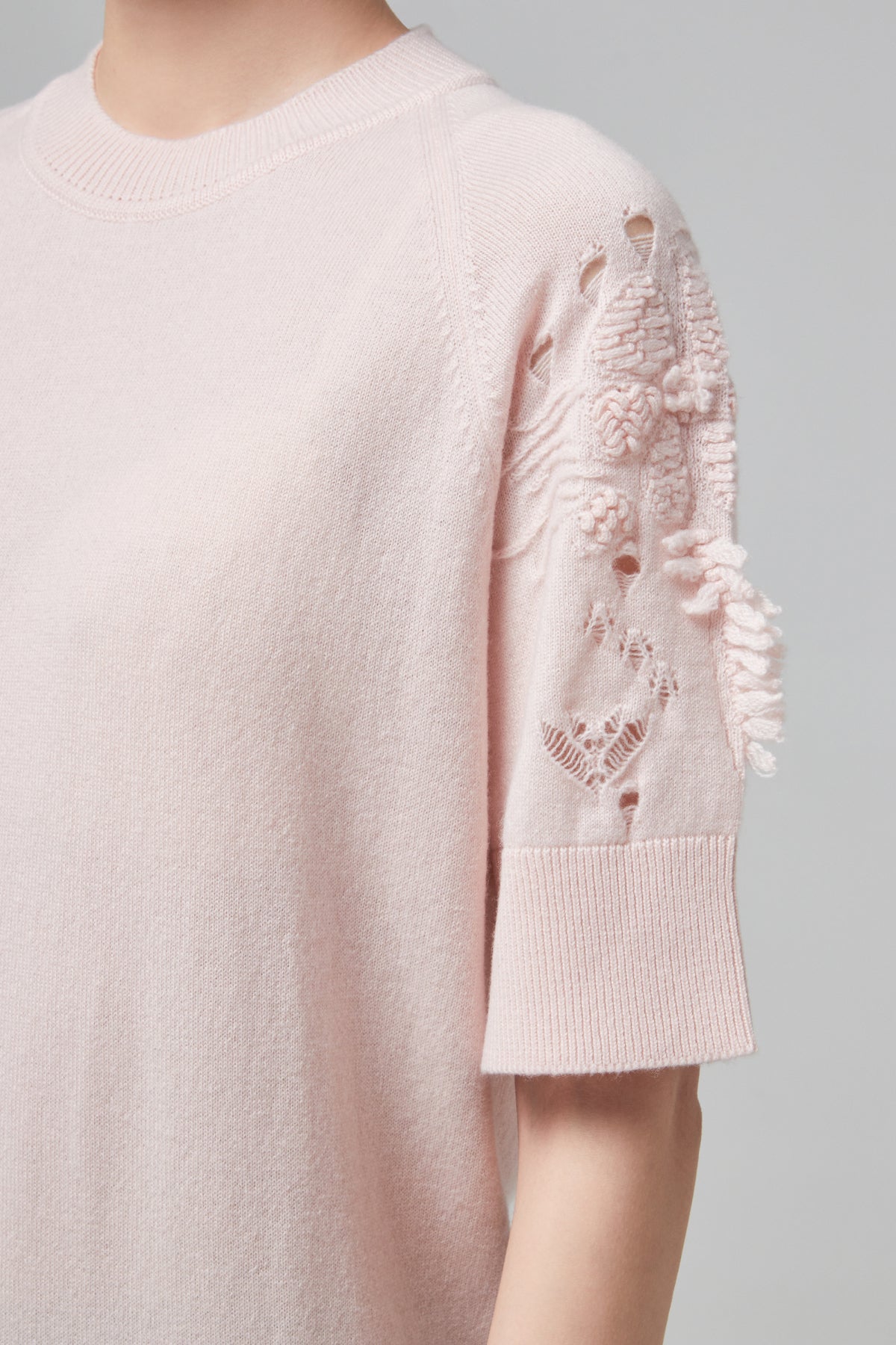 KNITTED PURE TEE SHIRTS
