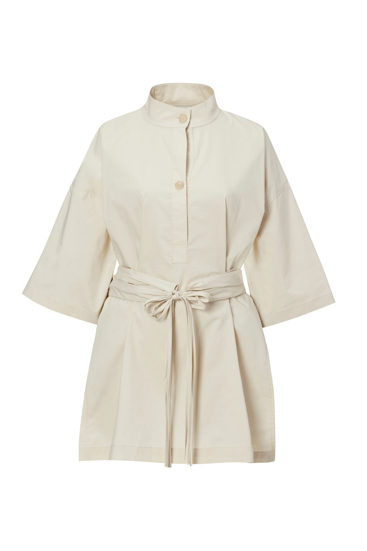 COTTON TRENCH BLOUSE