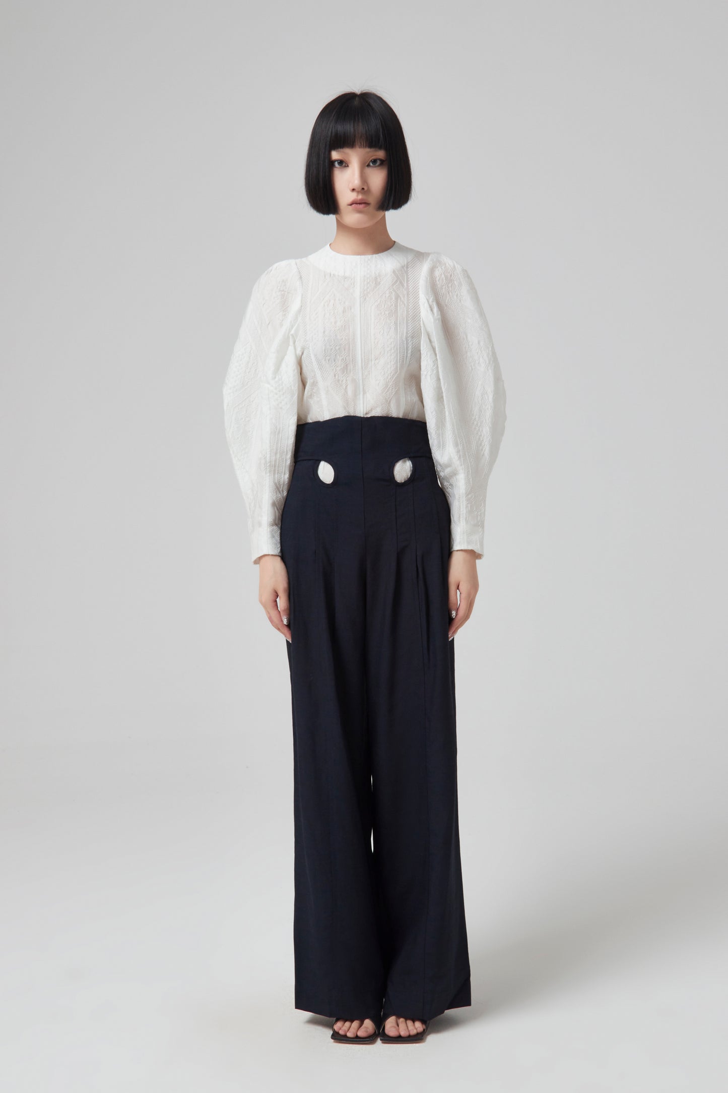 TRADITIONAL PATTERN JACQUARD TOP