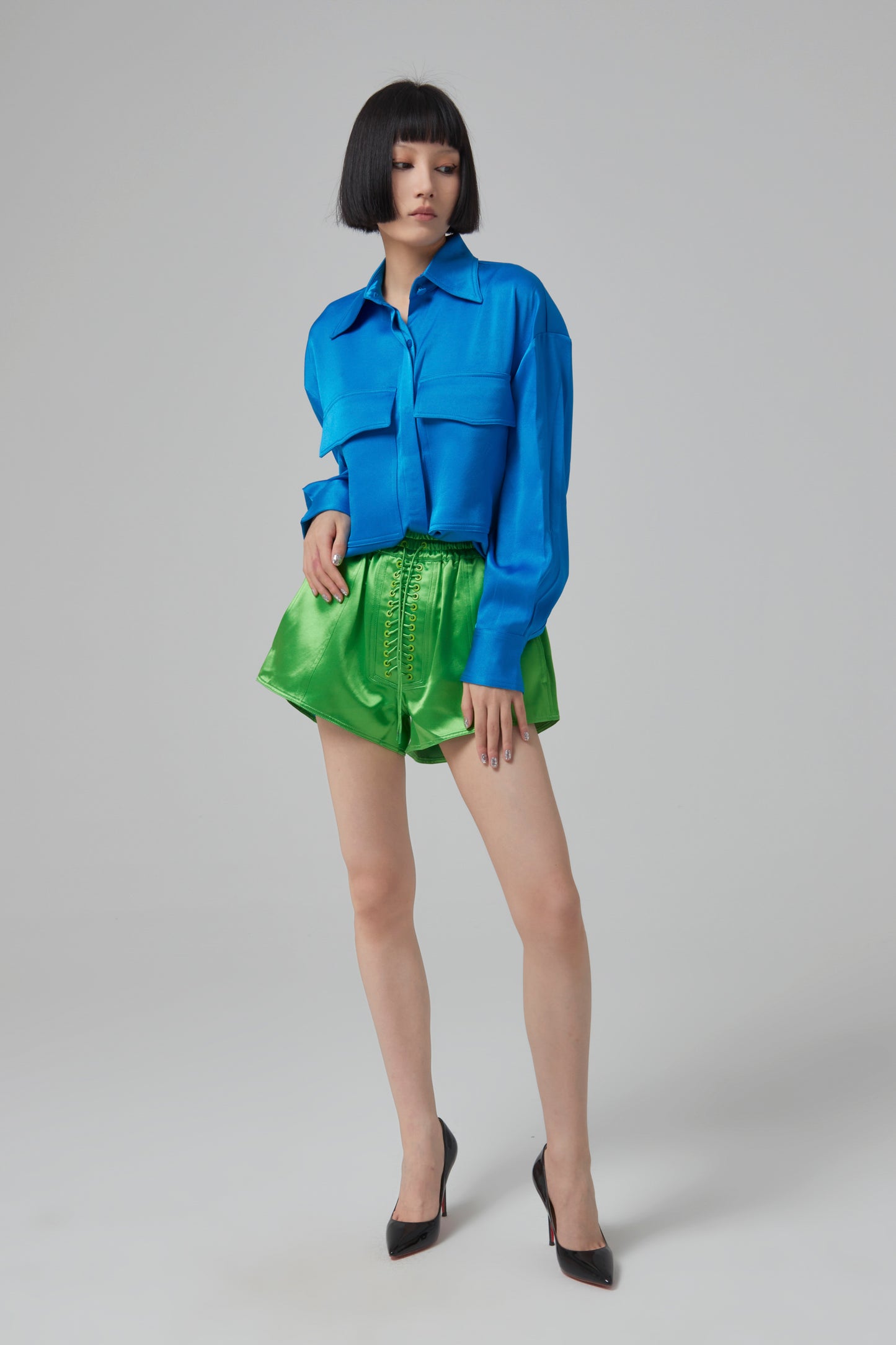 BEALE-DUCHESS SATIN EYELET SH