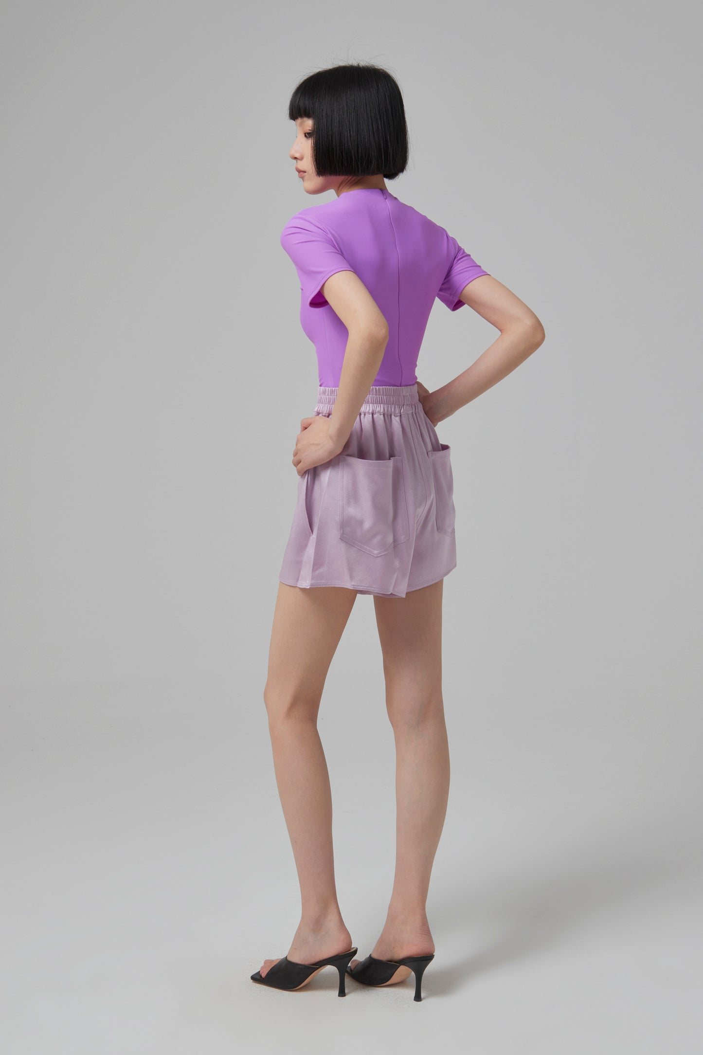 HAYES- SATIN CREPE BOXER SHOR