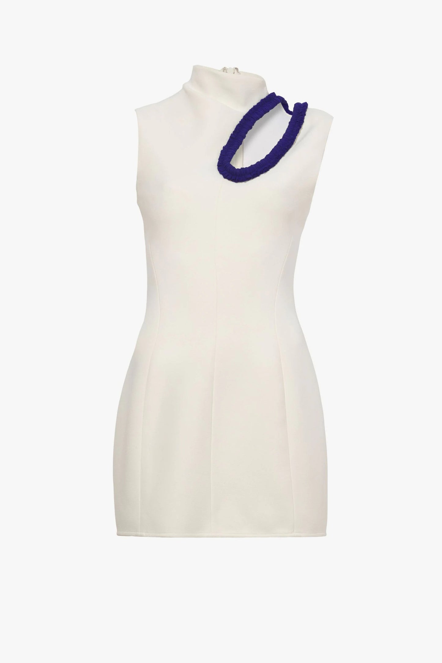 BI-STRETCH CREPE CUT OUT SHELL