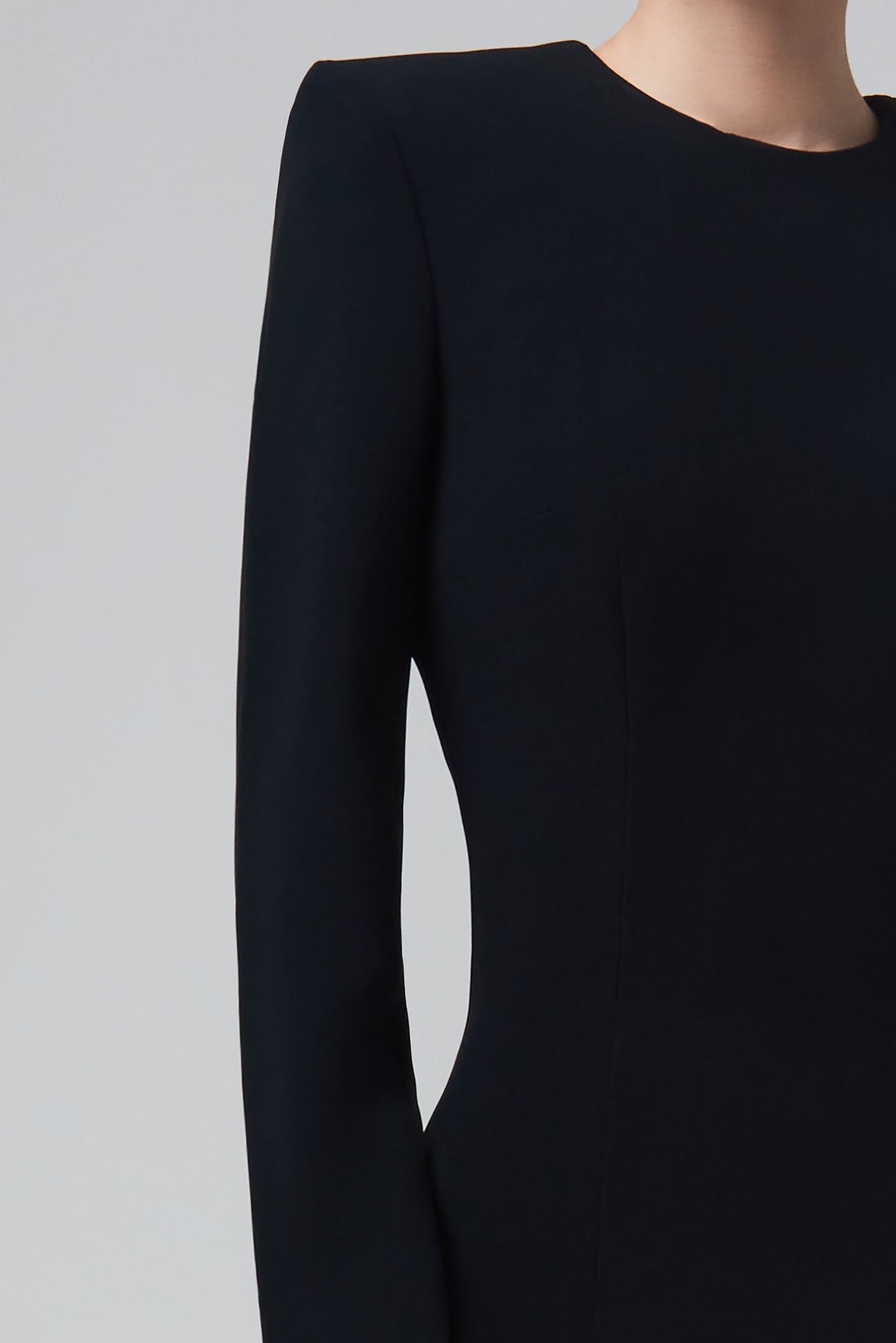 OPEN BACK SABLÉ LONG DRESS WITH SUN JEWEL