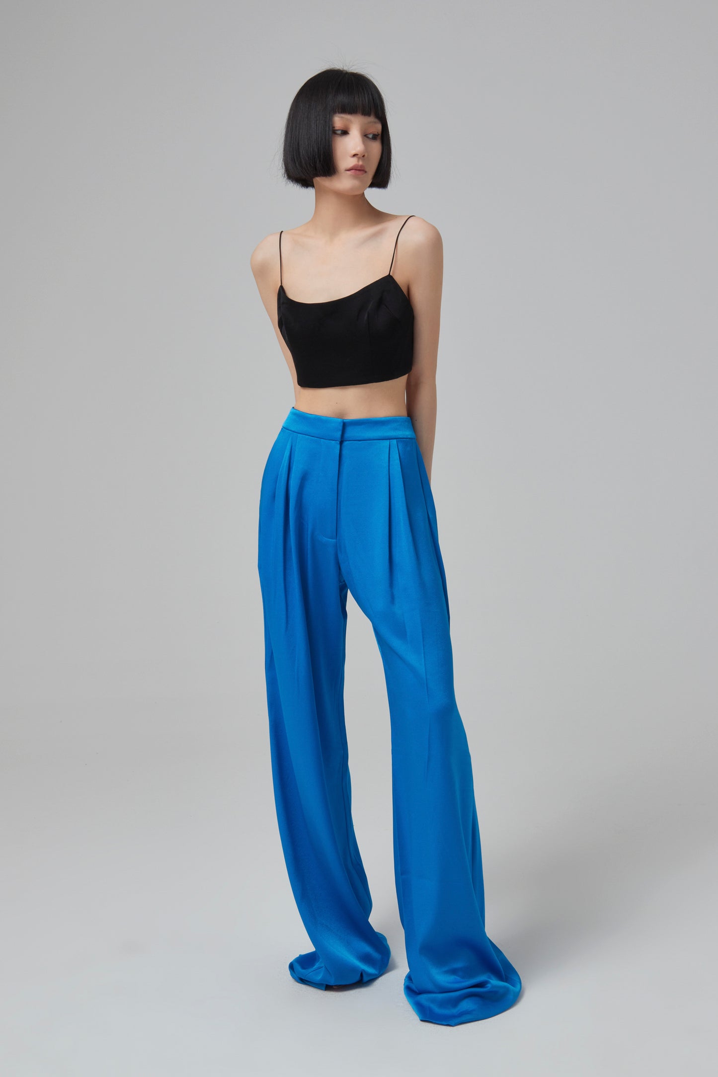 KEENE- SATIN CREPE SINGLET CRO