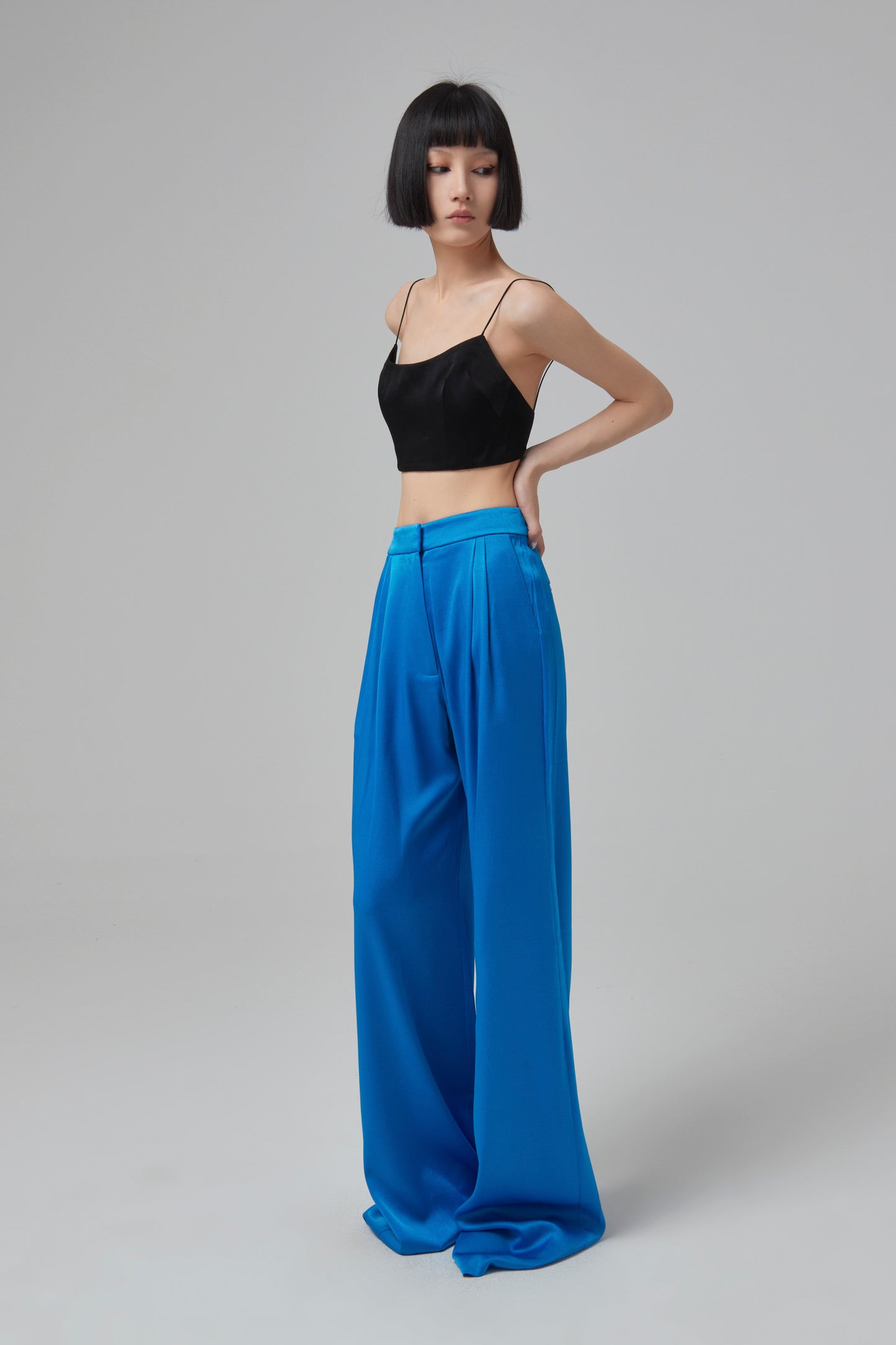 KEENE- SATIN CREPE SINGLET CRO