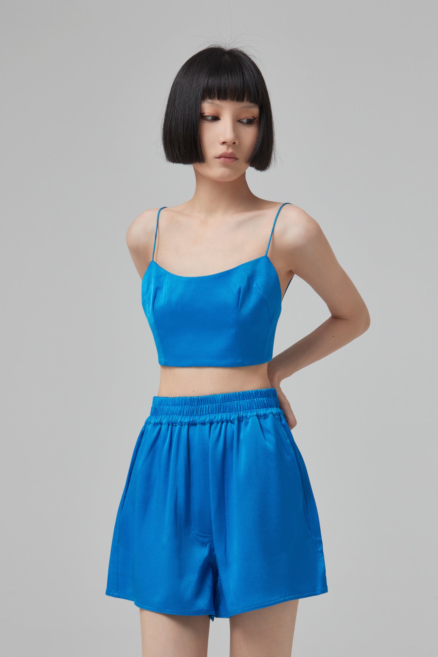KEENE- SATIN CREPE SINGLET CRO