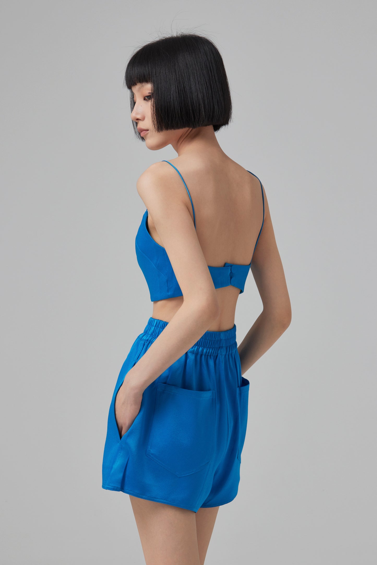 KEENE- SATIN CREPE SINGLET CRO