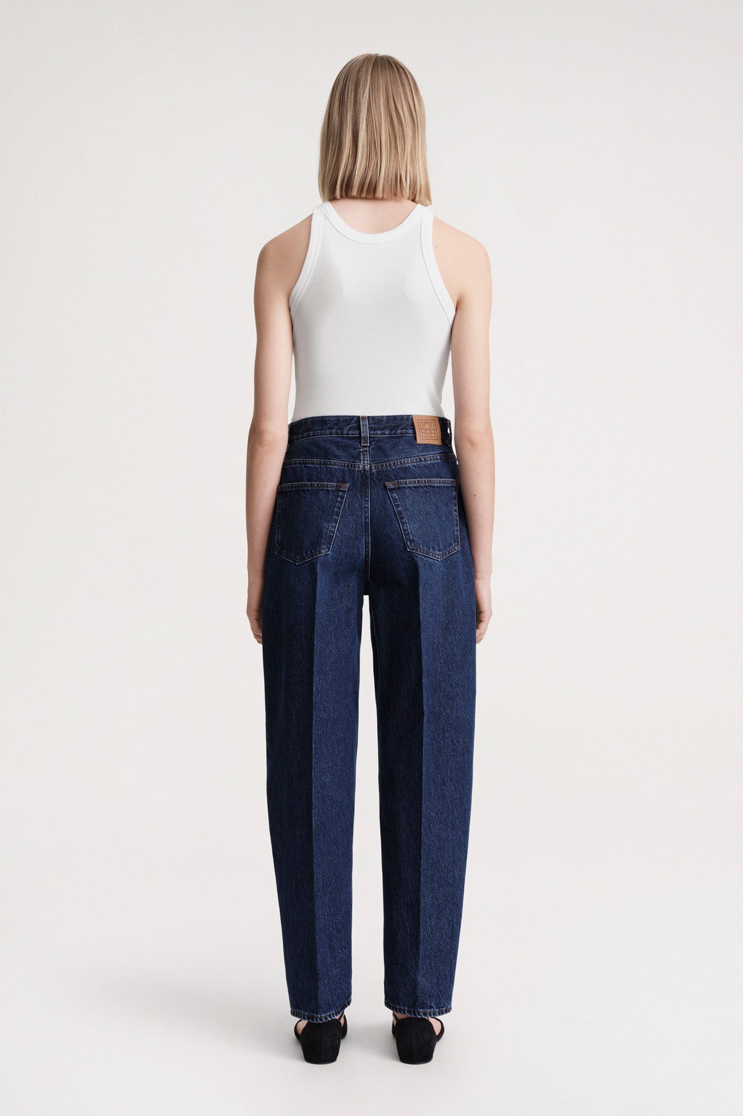 Wide Tapered Leg Denim
