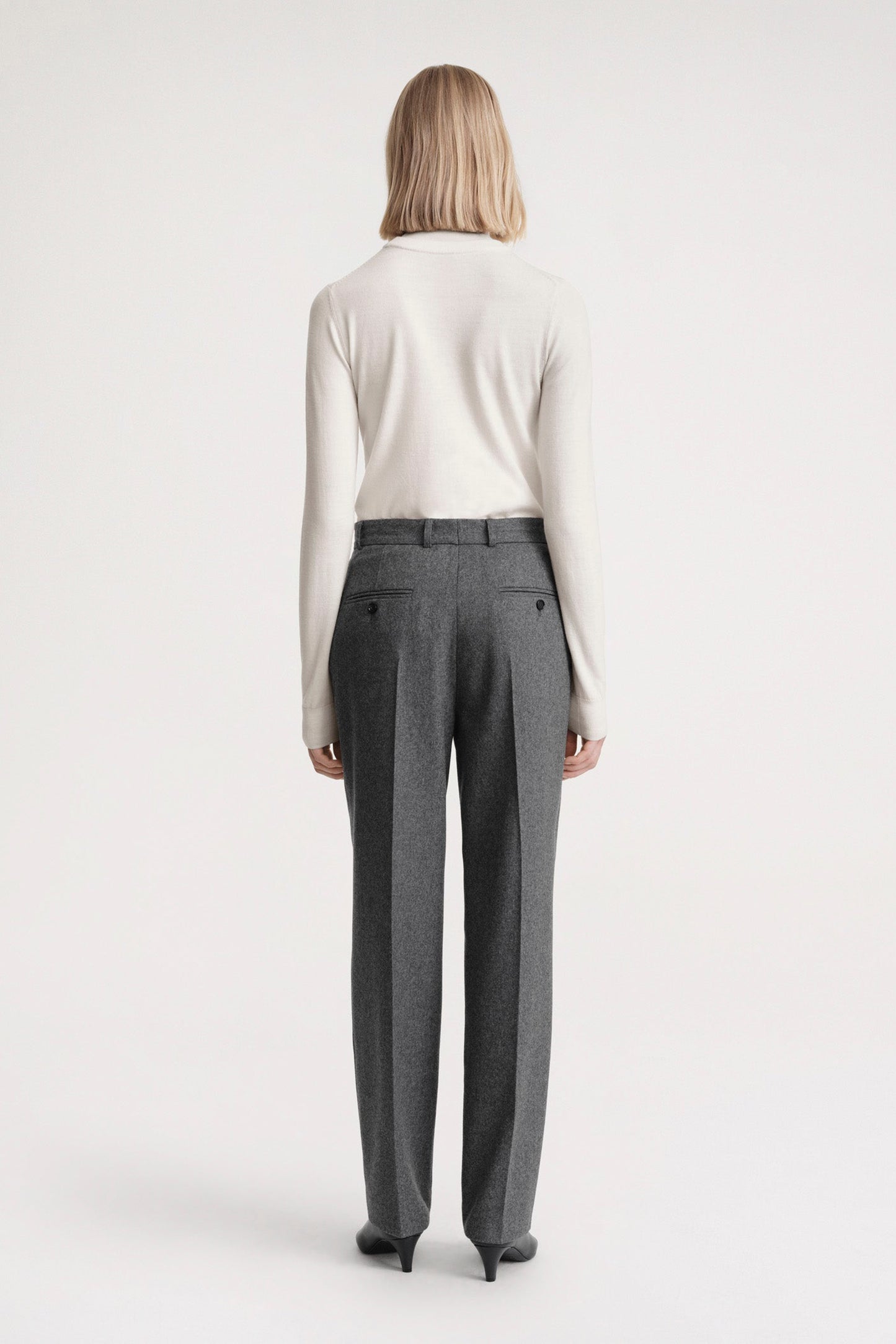 Two-Tone Turtleneck Knit
