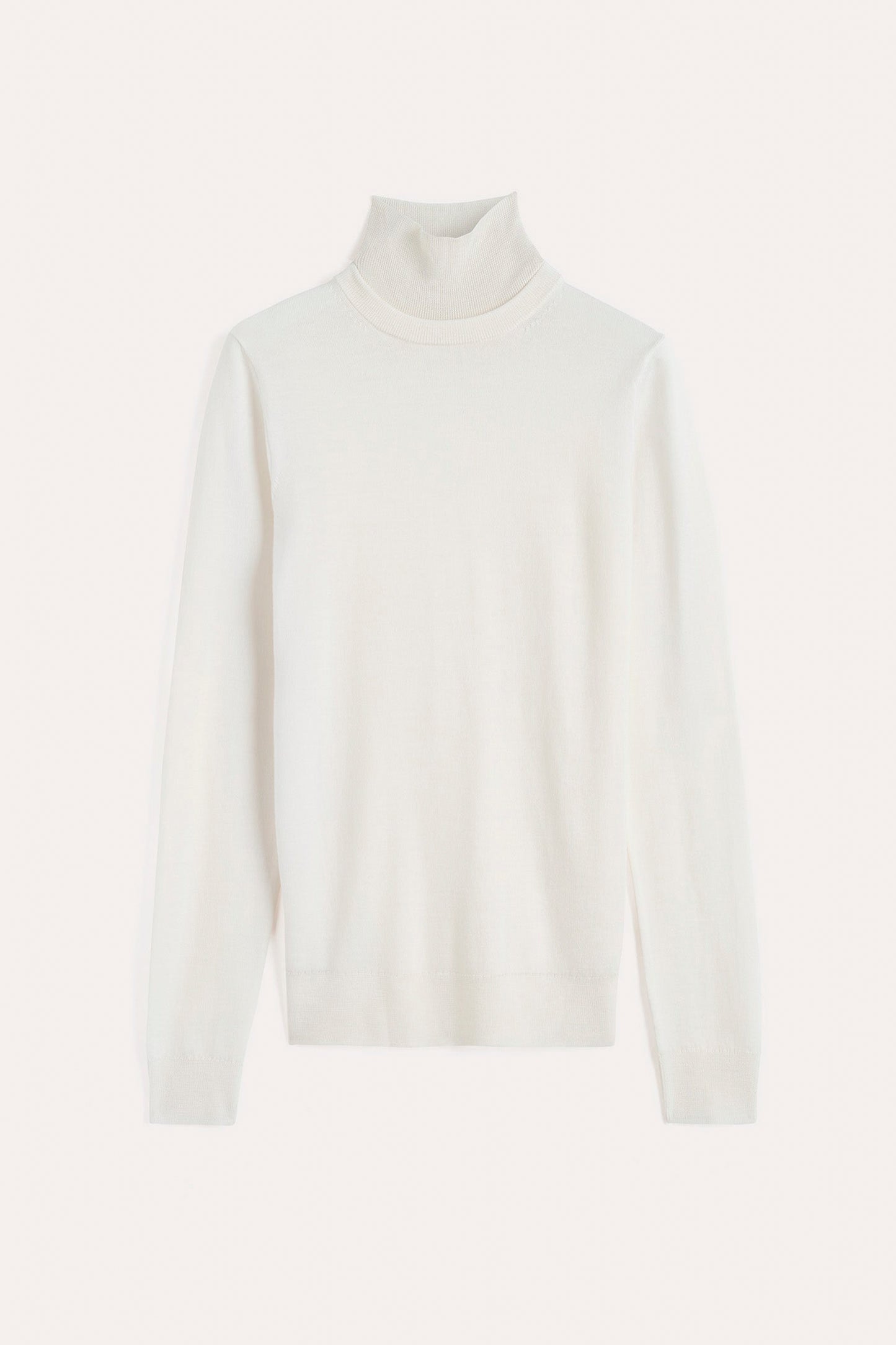 Two-Tone Turtleneck Knit