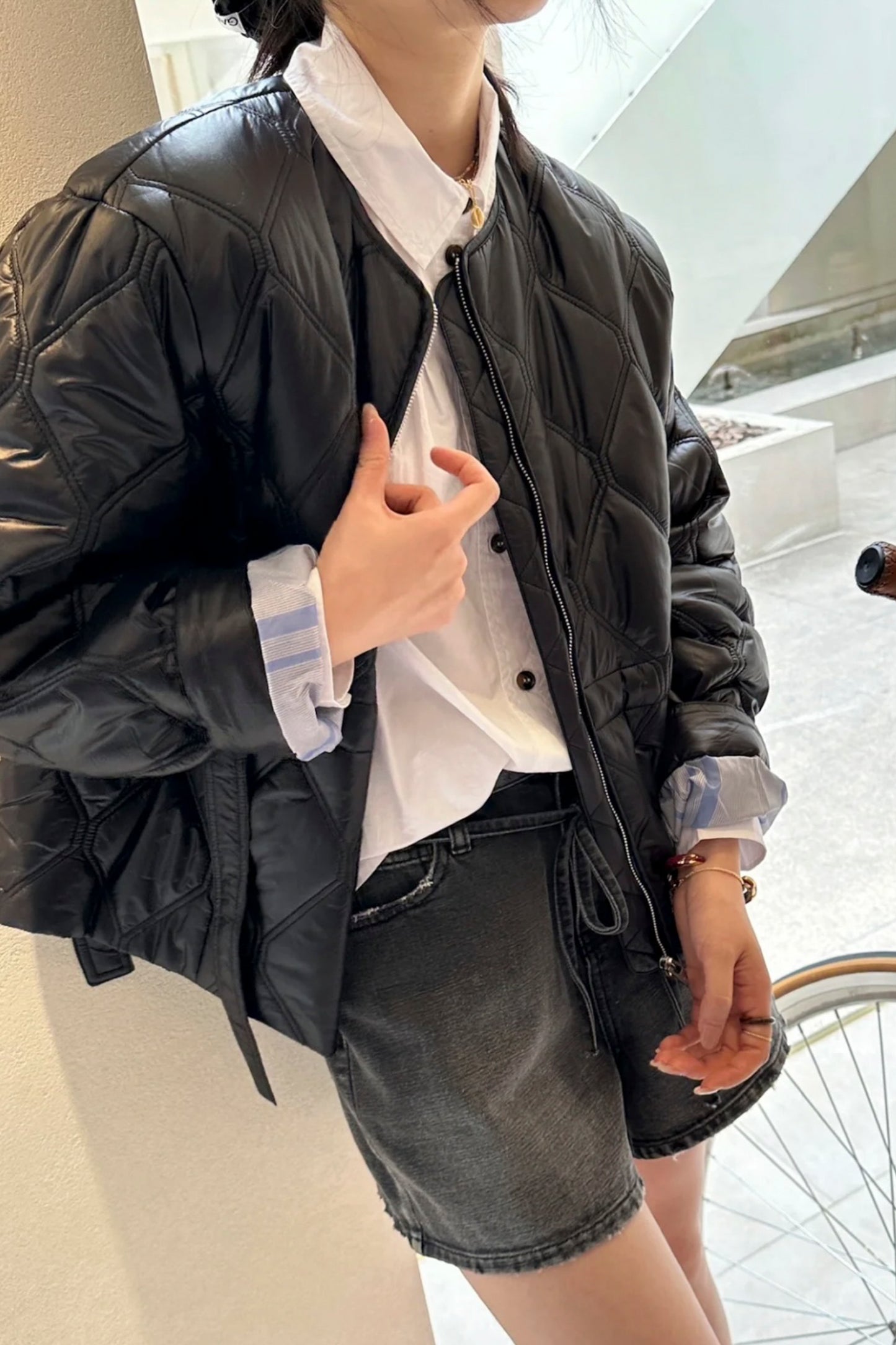 Shiny Quilt Jacket